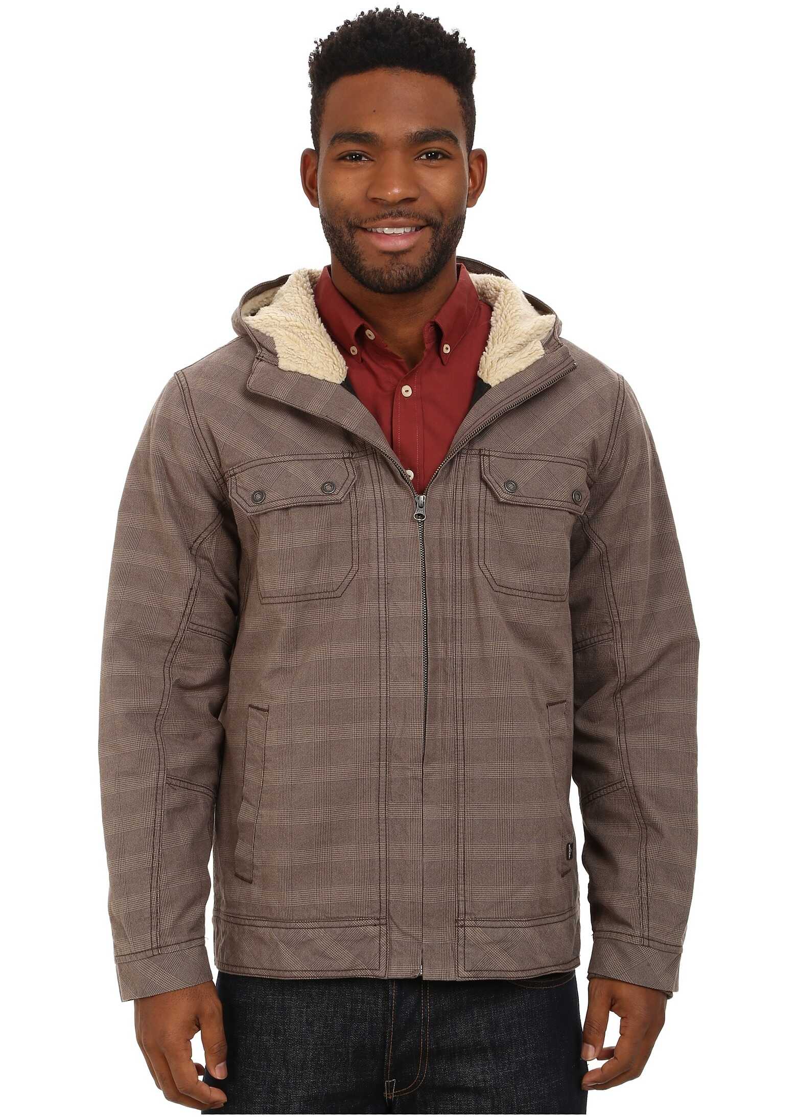 Jacheta Prana Apperson Jacket Mud Plaid