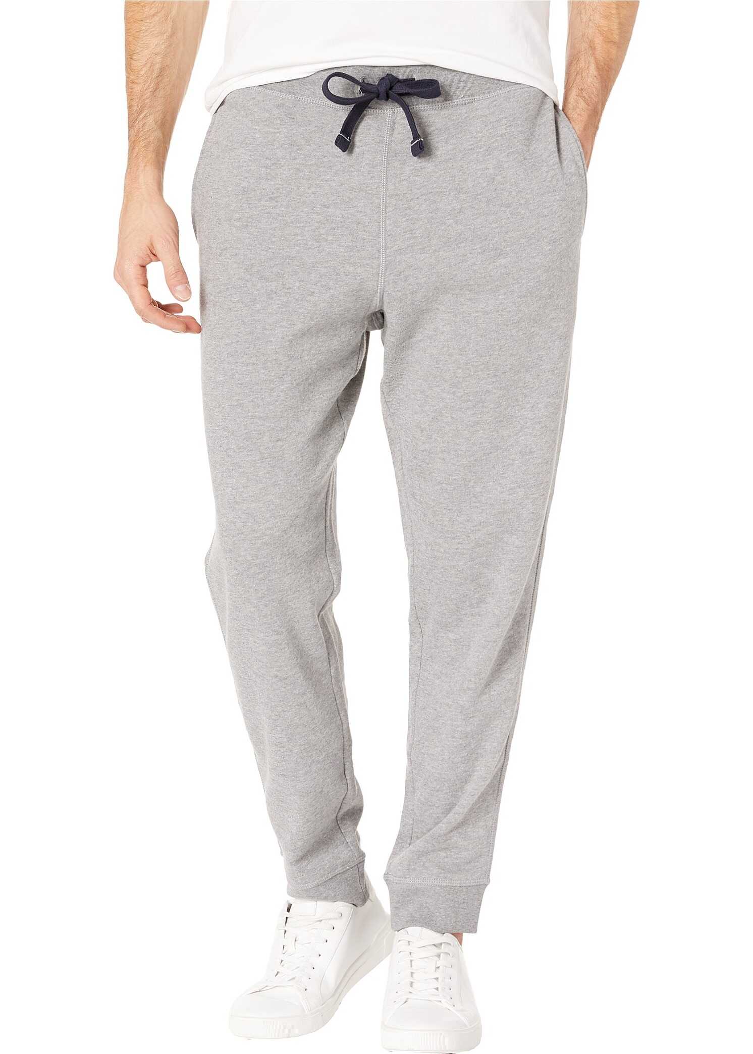 Nautica Knit Pants w/ Rib Cuff Stone Grey Heather