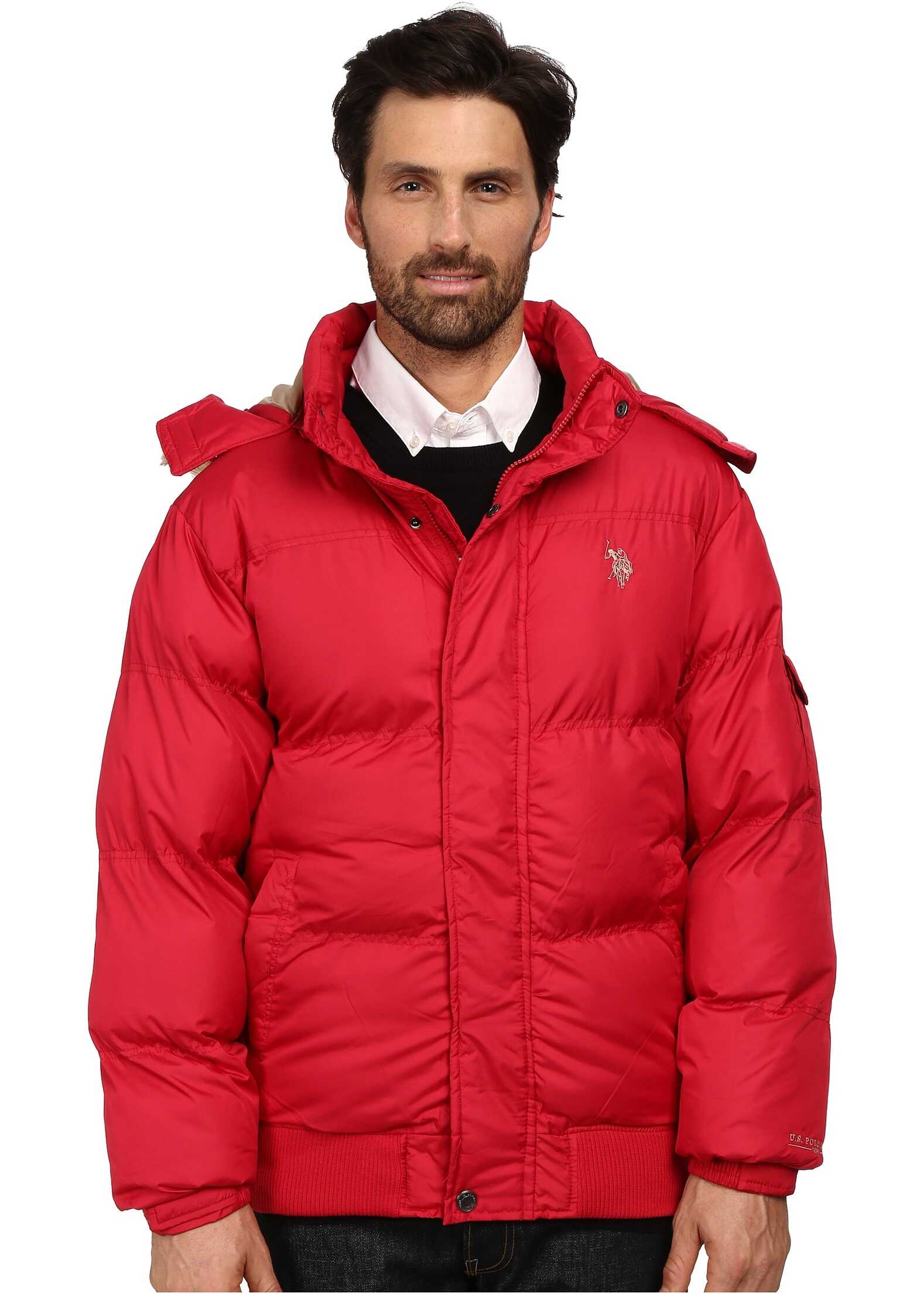 Geaca U.S. POLO ASSN. Short Snorkel Jacket Chili Pepper
