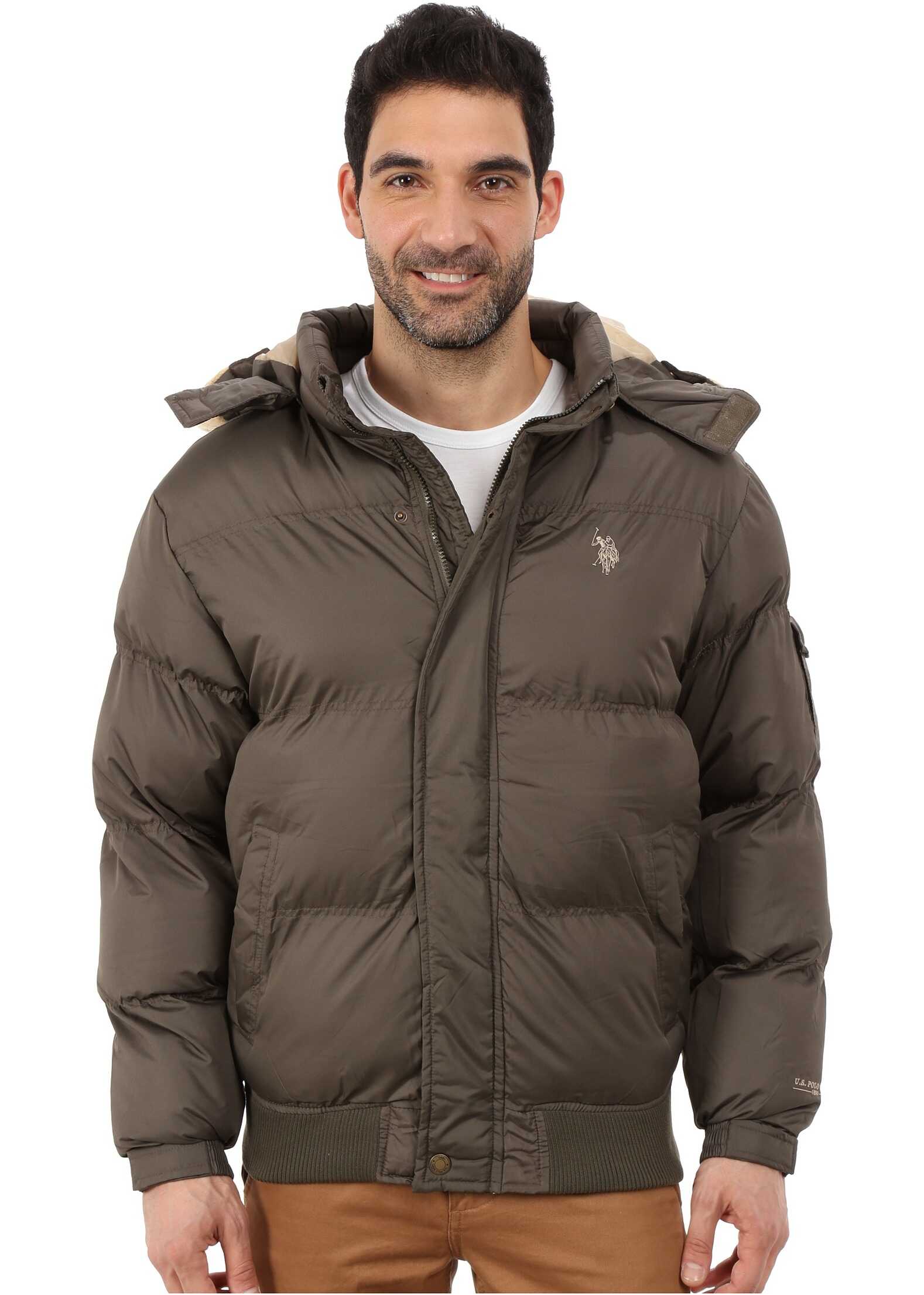 Geaca U.S. POLO ASSN. Short Snorkel Jacket Forest Night