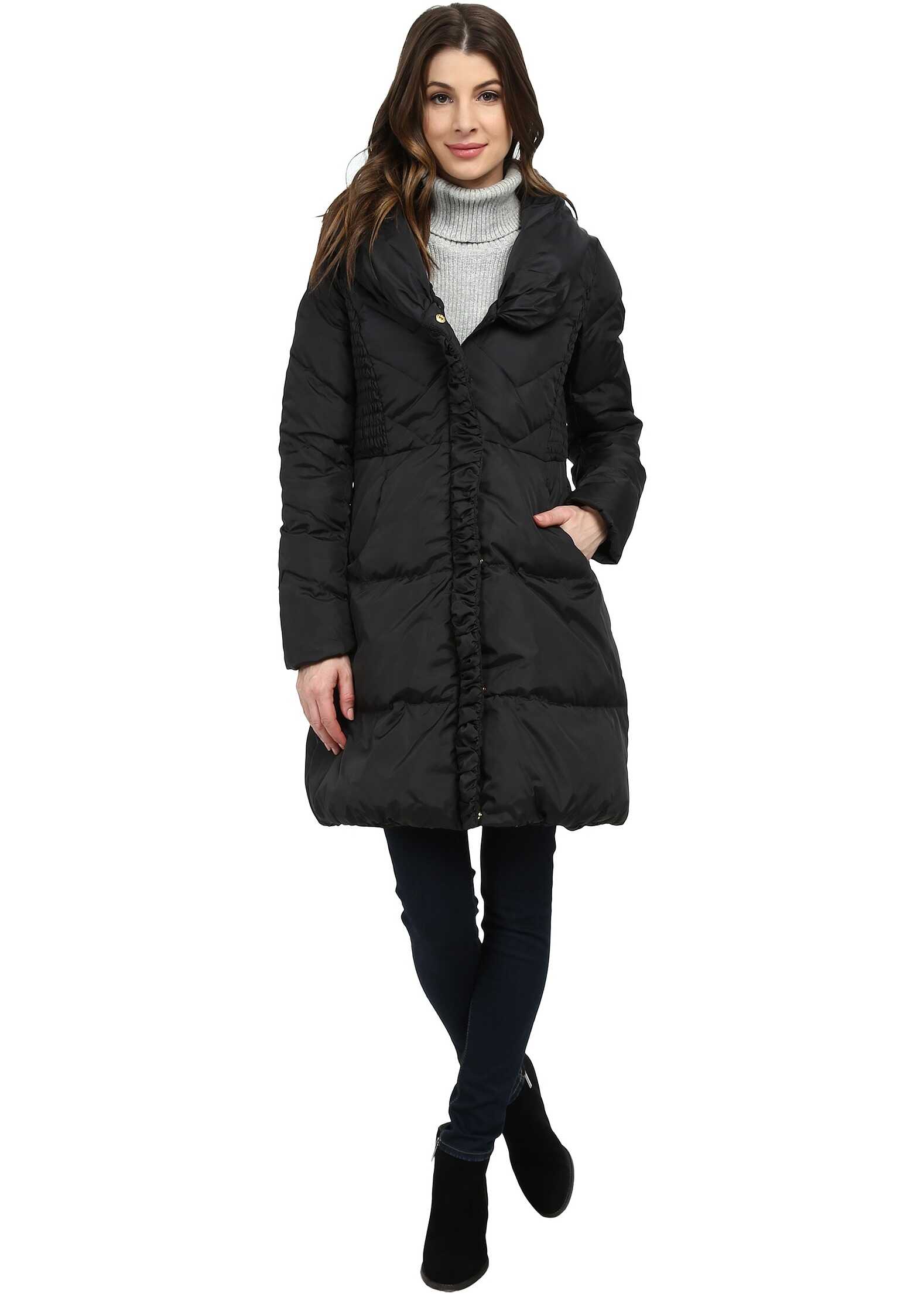 Geaca Via Spiga Pillow Collar Down Black