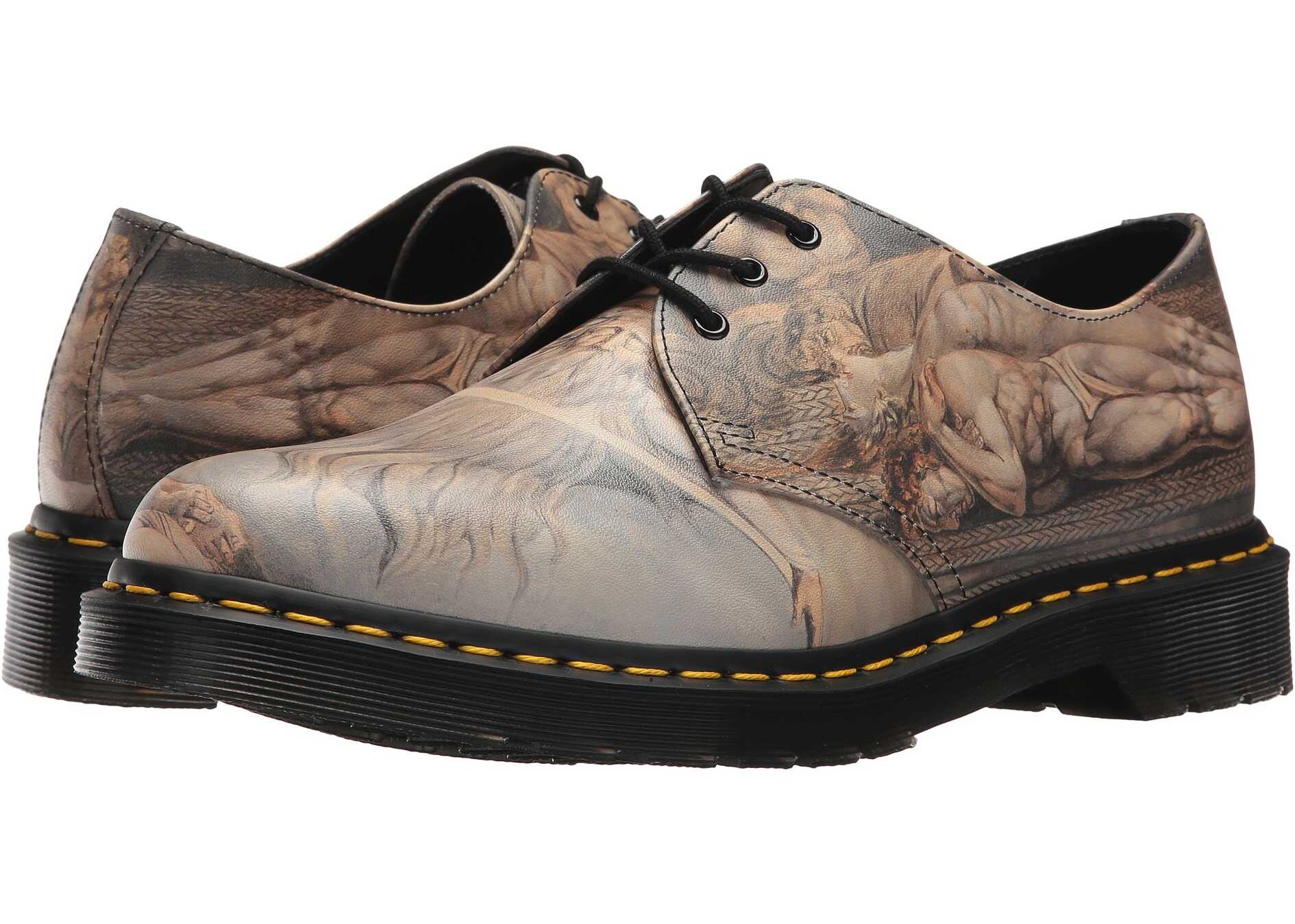 Pantof Dr. Martens William Blake 1461 3-Eye Shoe Multi William Blake Backhand