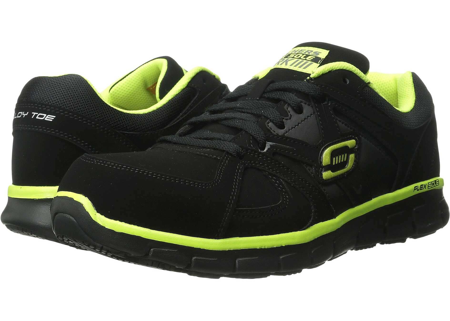 Tenis SKECHERS Work Synergy Ekron Black Lime