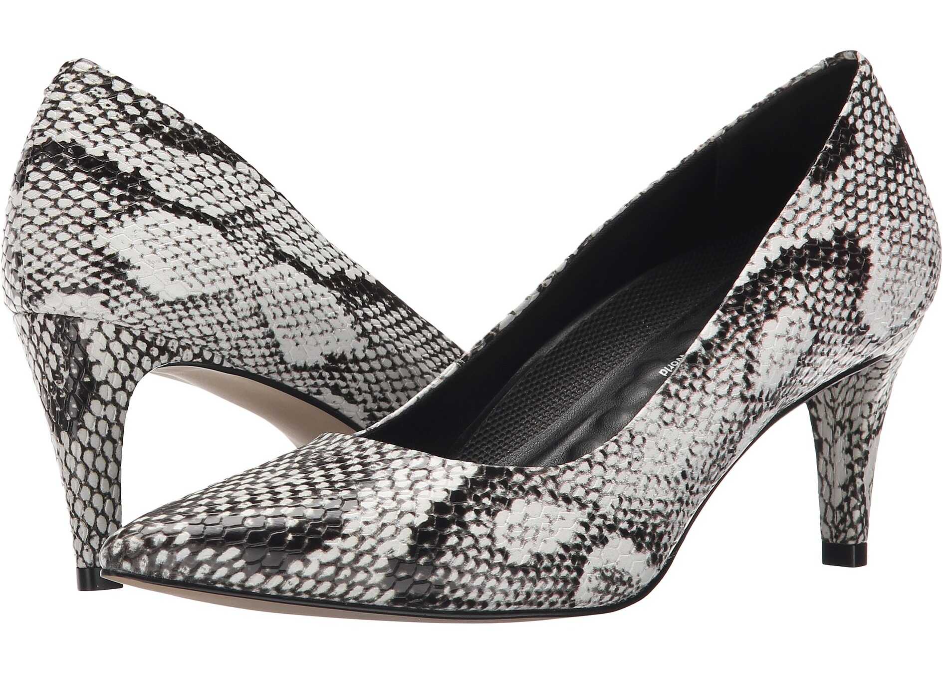 Pantof Walking Cradles Sophia Black & White Snake Pu