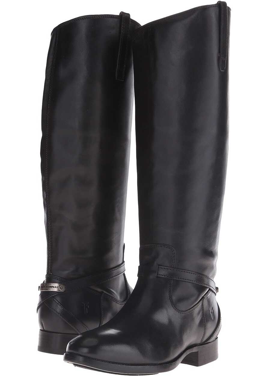 Gheata Frye Lindsay Plate Black Smooth Vintage Leather