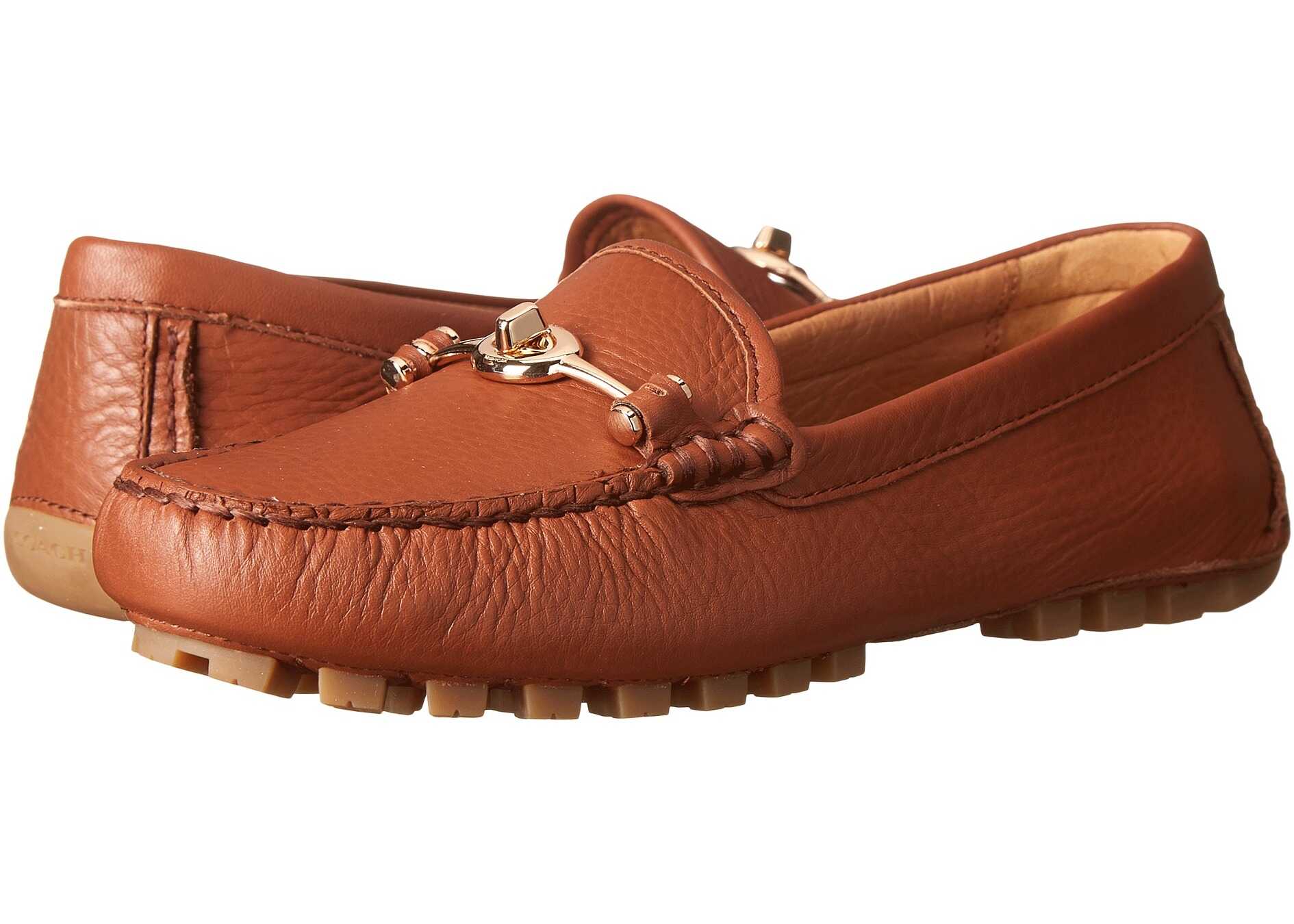 Mocasin COACH Arlene Saddle Pebble Grain Leather