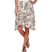 Fuste Side Zip Asymmetrical Flounce Floral Burst Skirt* Femei