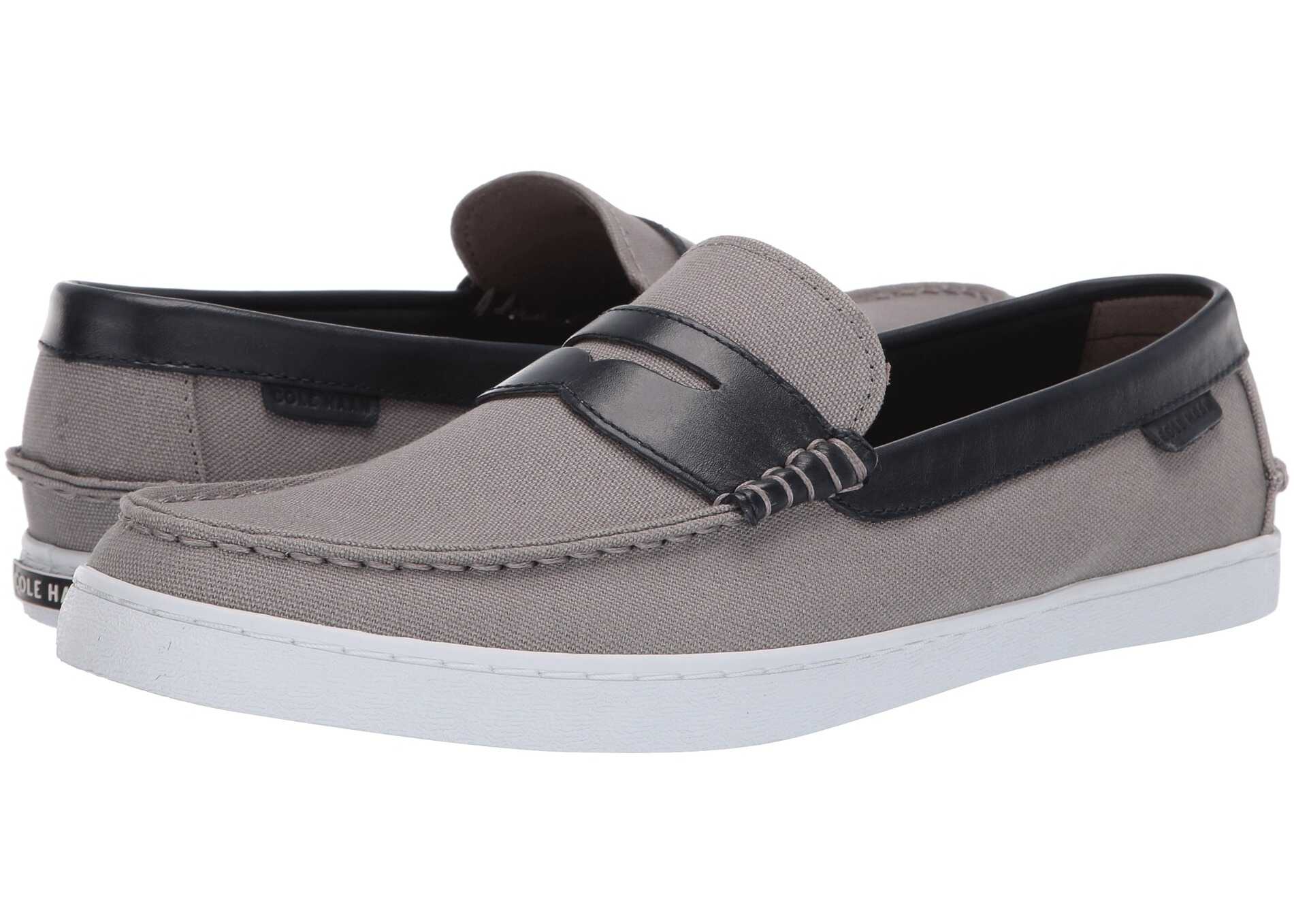 Cole Haan Nantucket Loafer Gray Canvas/Blue Leather