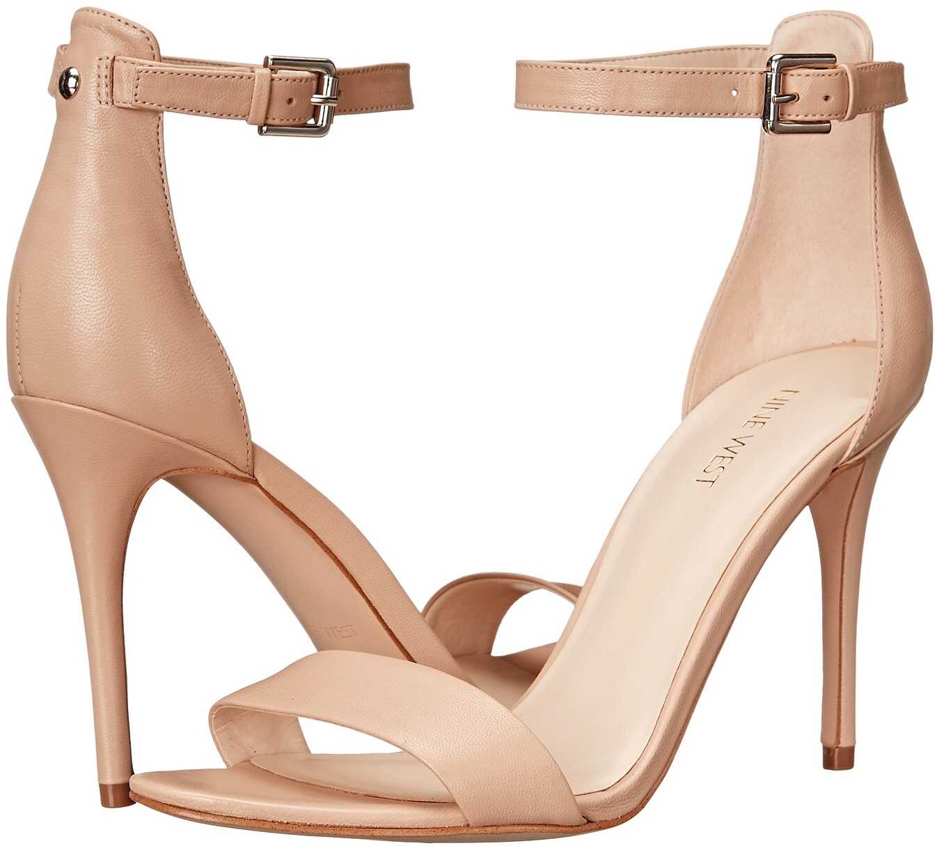 Pantof Nine West Mana Stiletto Heel Sandal Natural Leather