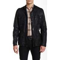 Geci de piele Cole Haan Genuine Leather Vintage Moto Jacket*