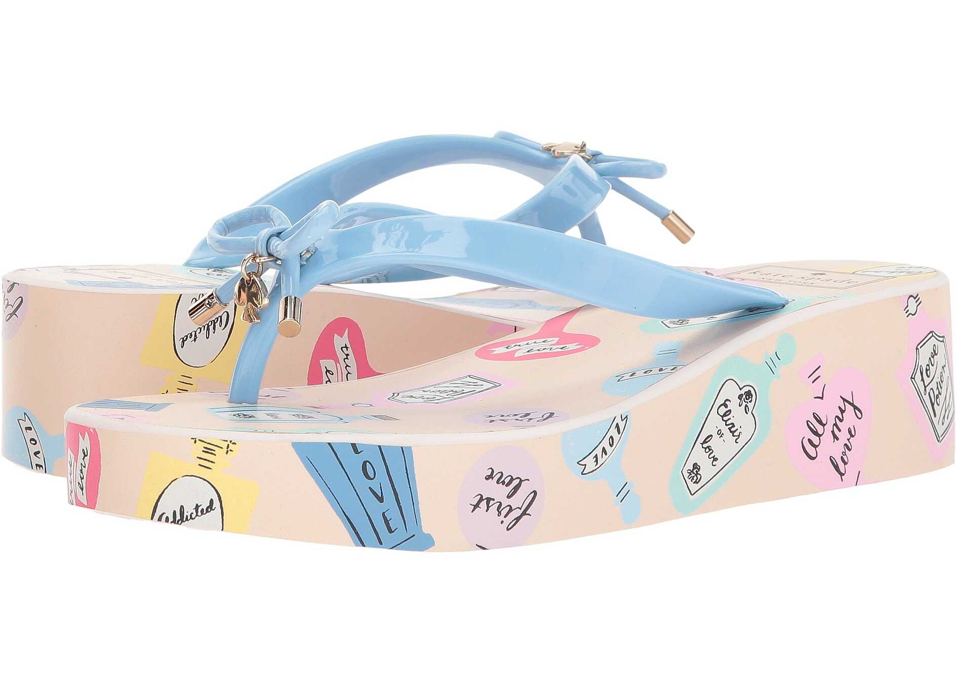 Sandala Kate Spade New York Rhett Blue Bird Rubber/Love Potion Print