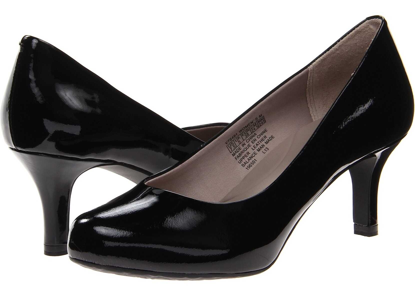 Rockport Seven to 7 Low Pump Black Patent