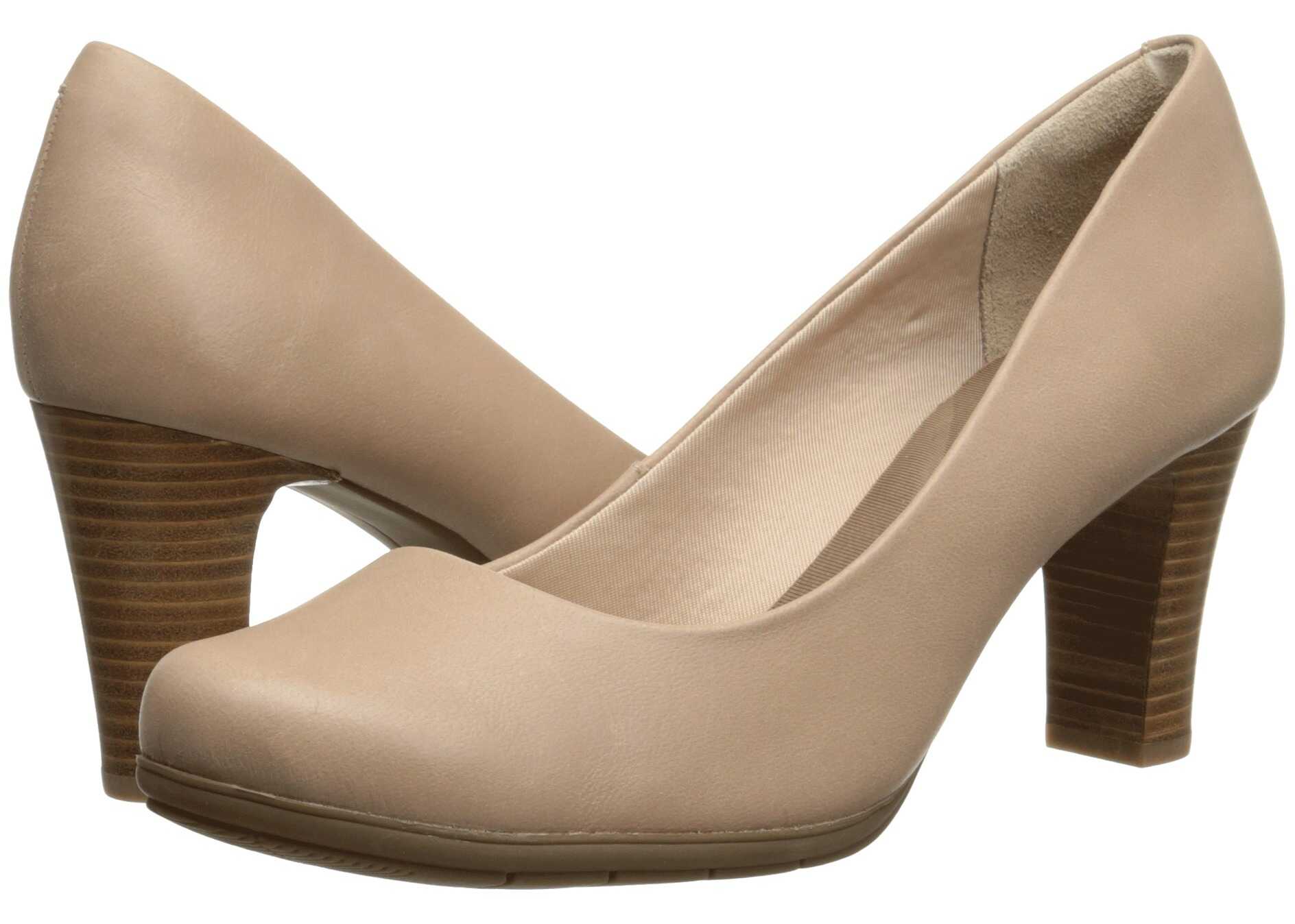Pantof Rockport Total Motion 75mm Plain Pump Summer Nude Waxed Calf