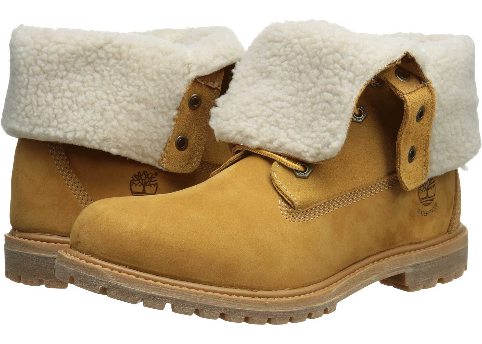 Gheata Timberland Authentics Teddy Fleece Fold-Down Wheat