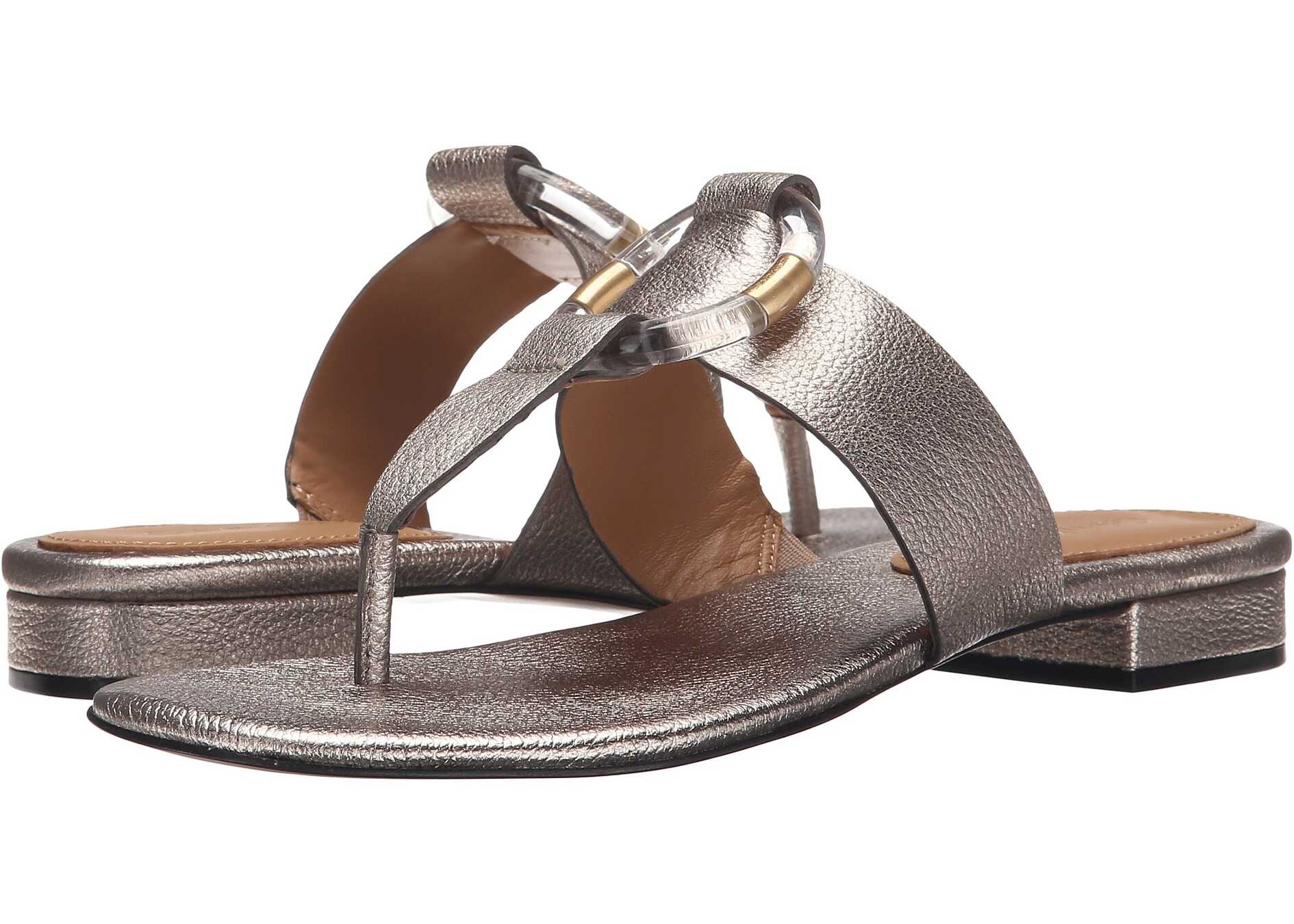 Sandala Calvin Klein Aiden Soft Platnium Metallic Leather