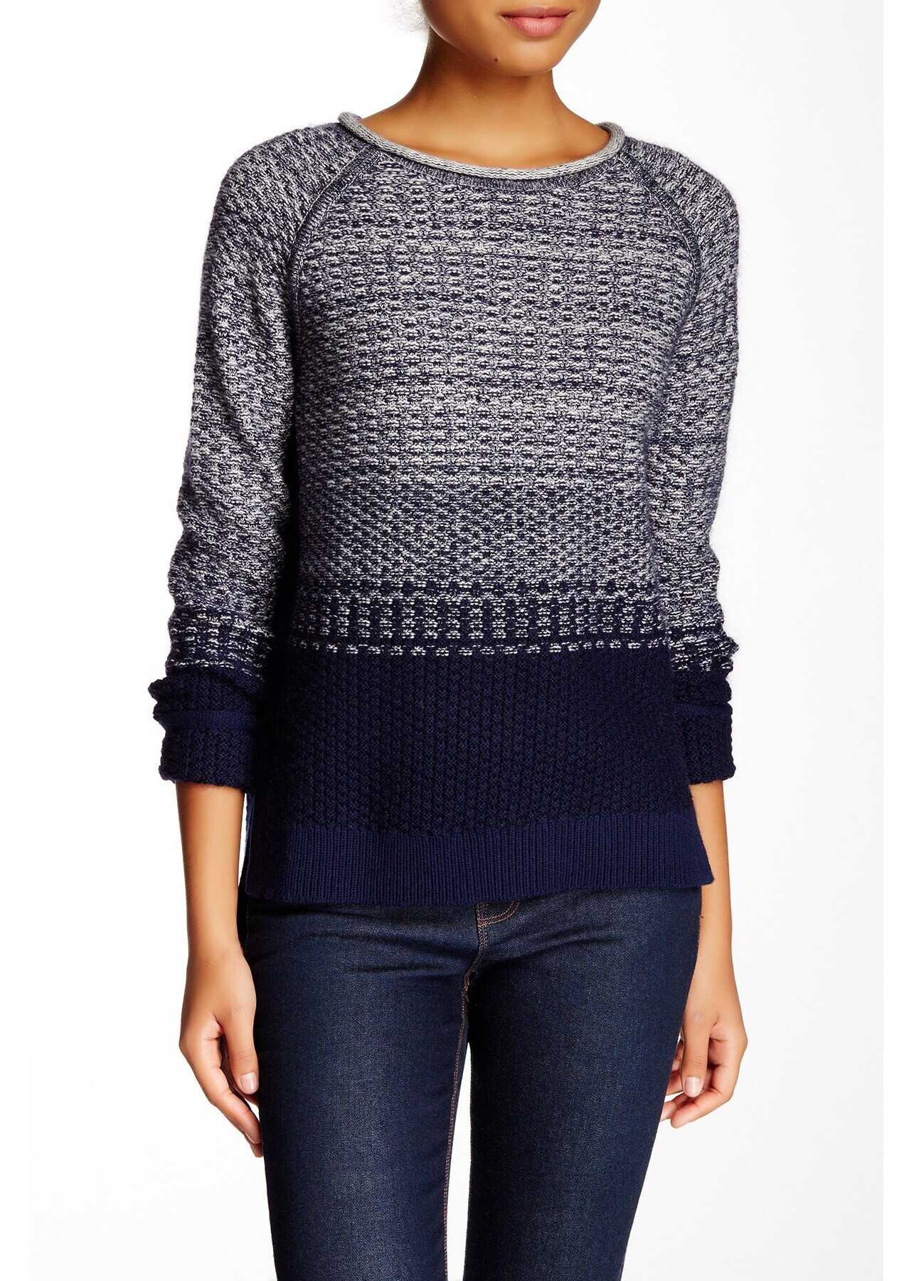 Loma Wool Blend Sweater* NAVY-CALICO