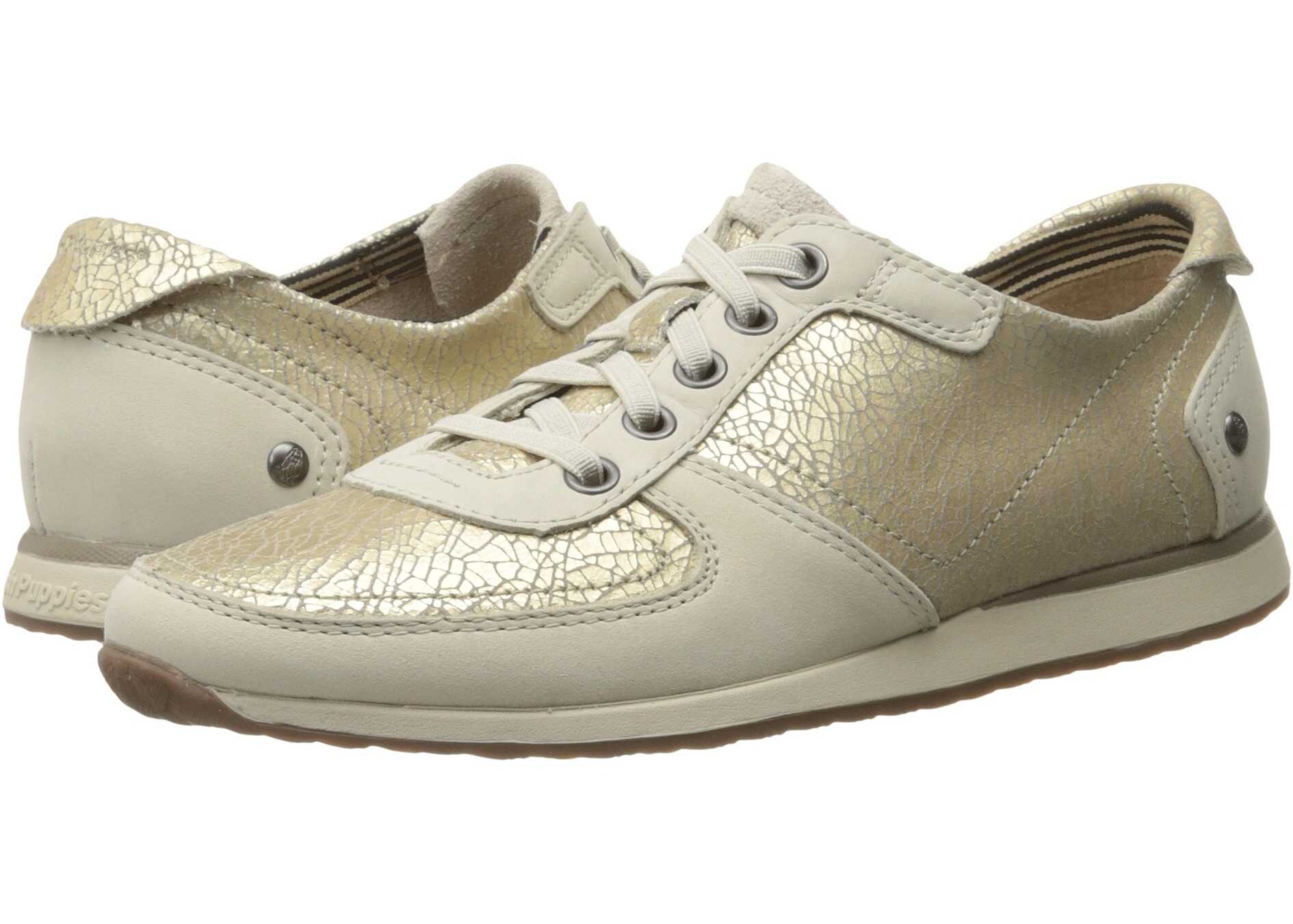 Tenis Hush Puppies Chazy Dayo Light Gold Crackled Leather