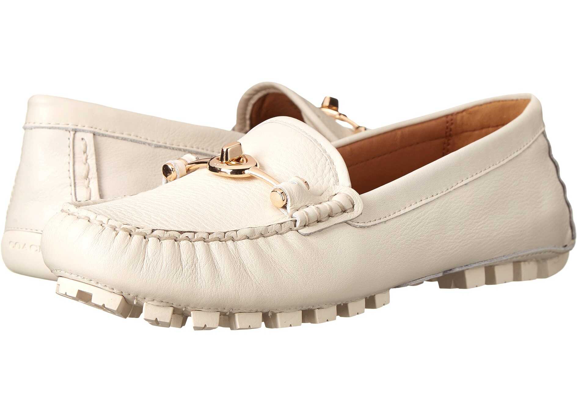 Mocasin COACH Arlene Chalk Pebble Grain Leather