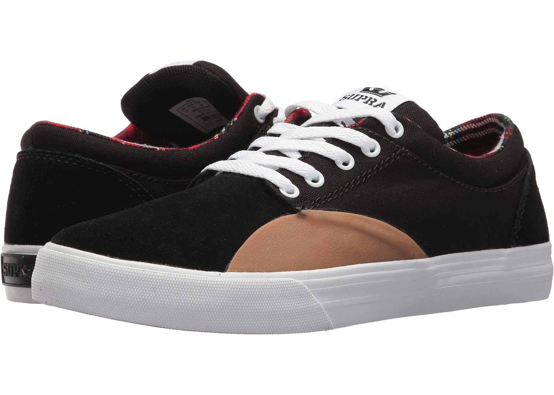 Tenis Supra Chino Black/Tan/White/Plaid
