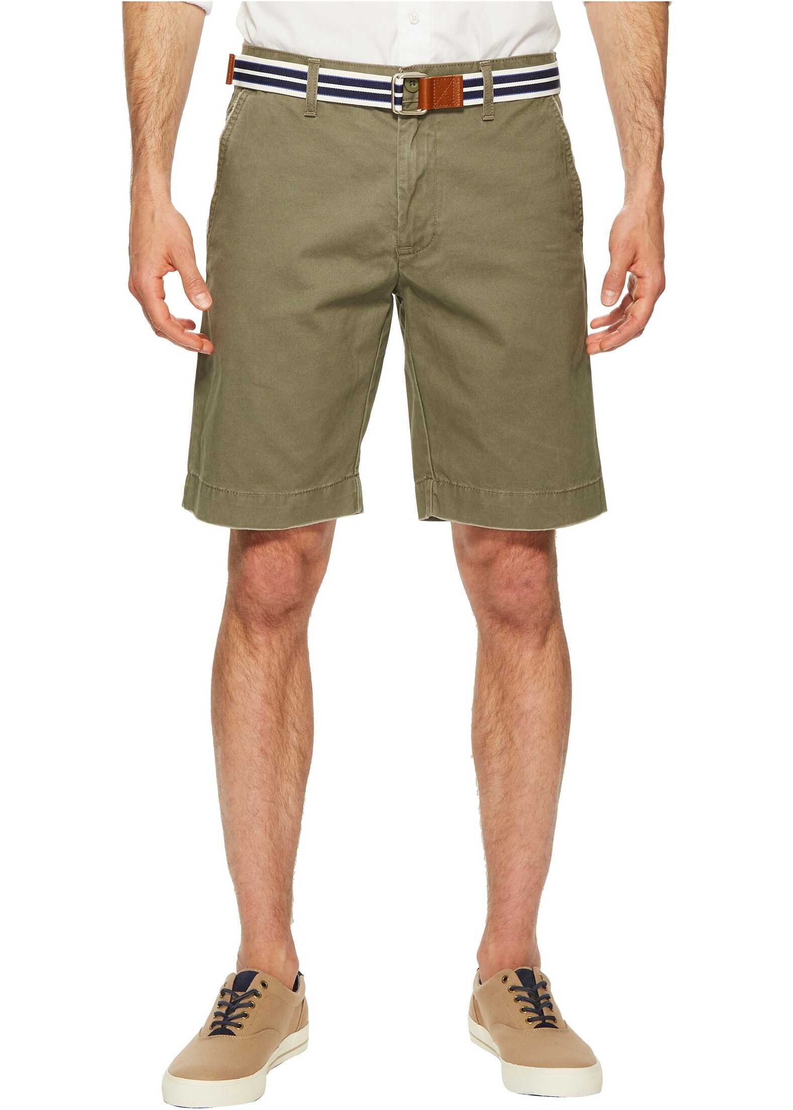 Pantalon U.S. POLO ASSN. Hartford Flat Front Twill Shorts Olive Dusk