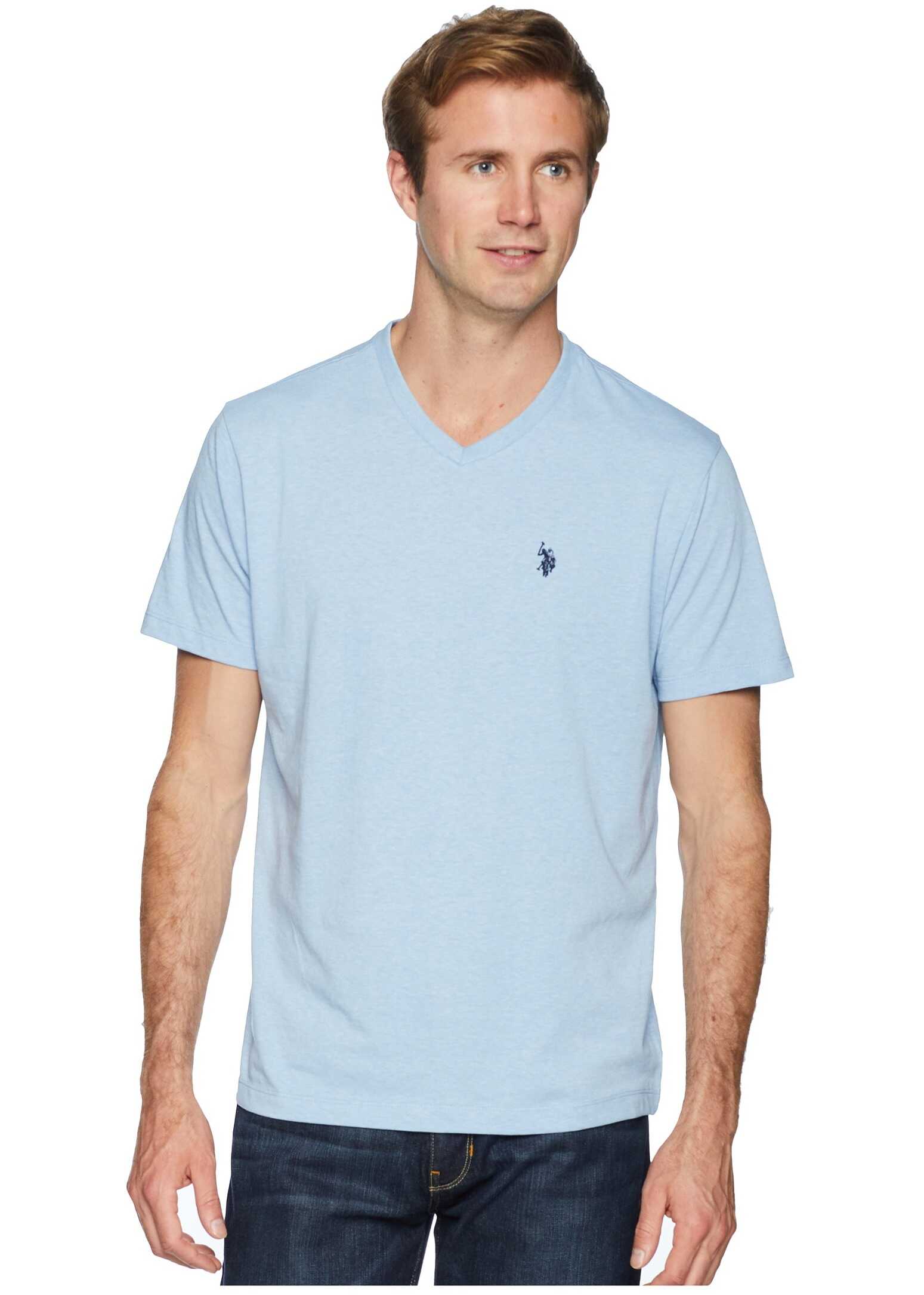 Short Sleeve Solid V-Neck T-Shirt