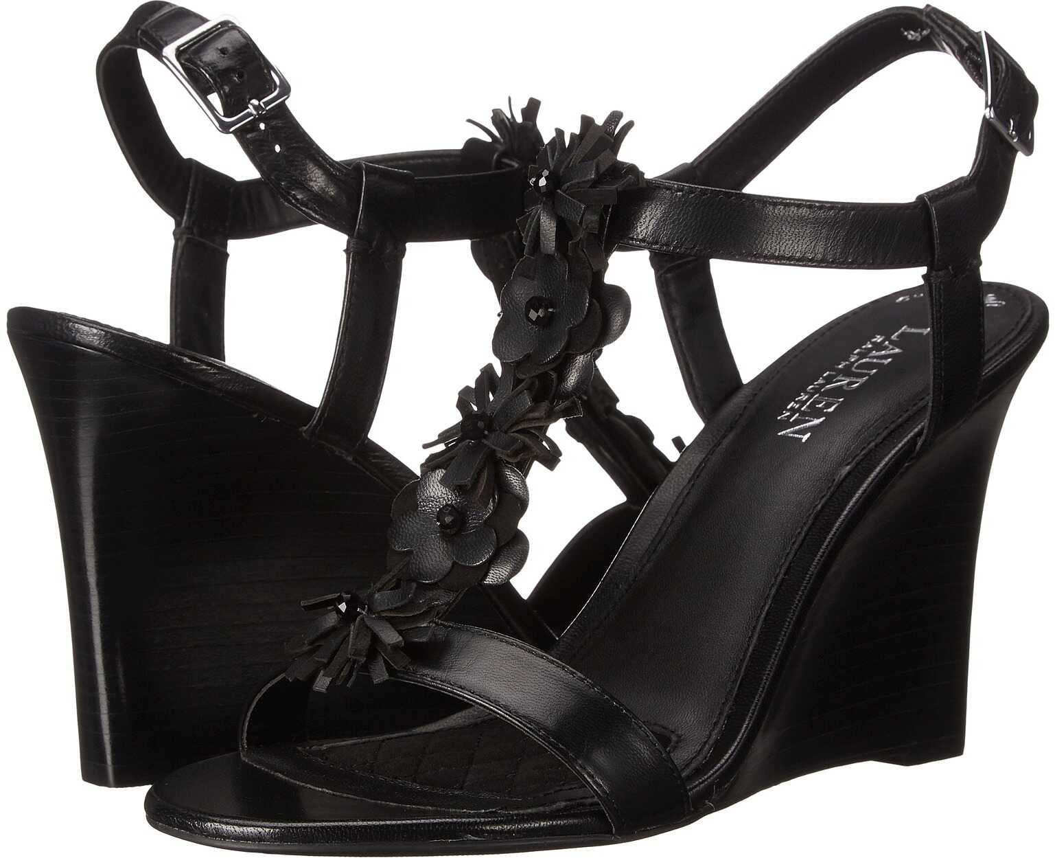 Sandala Ralph Lauren Abia Black Kidskin