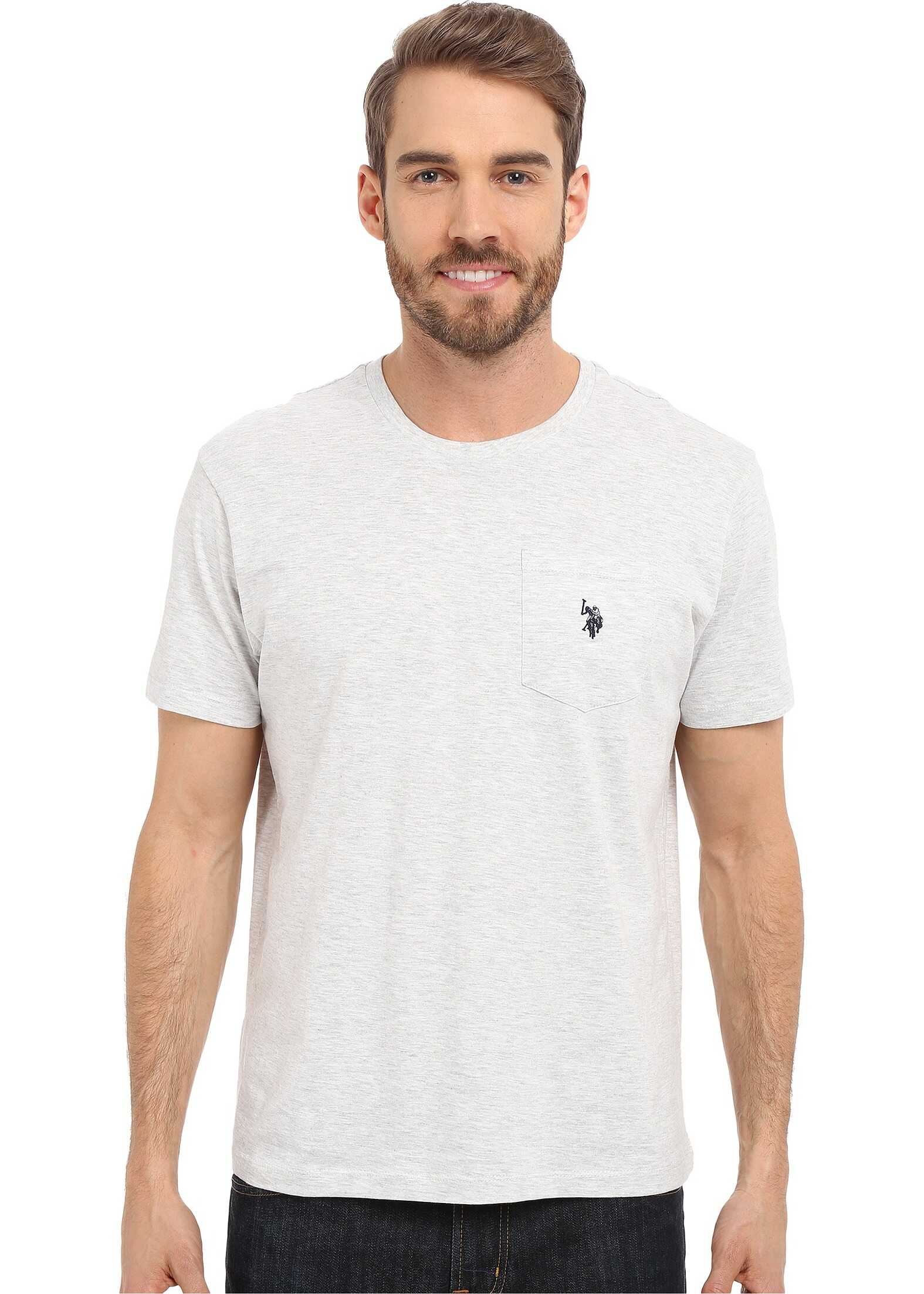 Solid Crew Neck Pocket T-Shirt