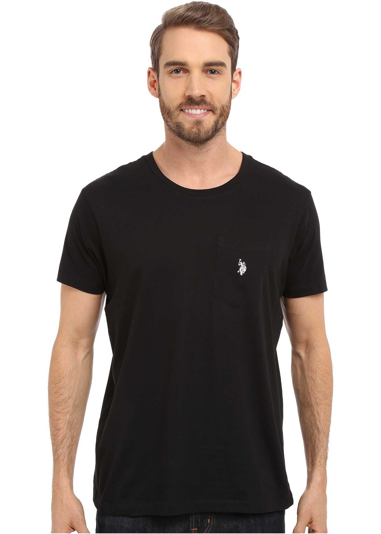 Solid Crew Neck Pocket T-Shirt