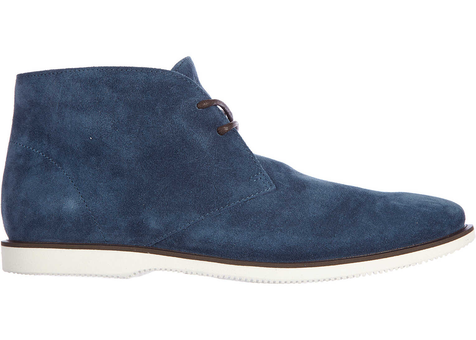 Gheata Hogan Suede Derby H 262 Corda Blue