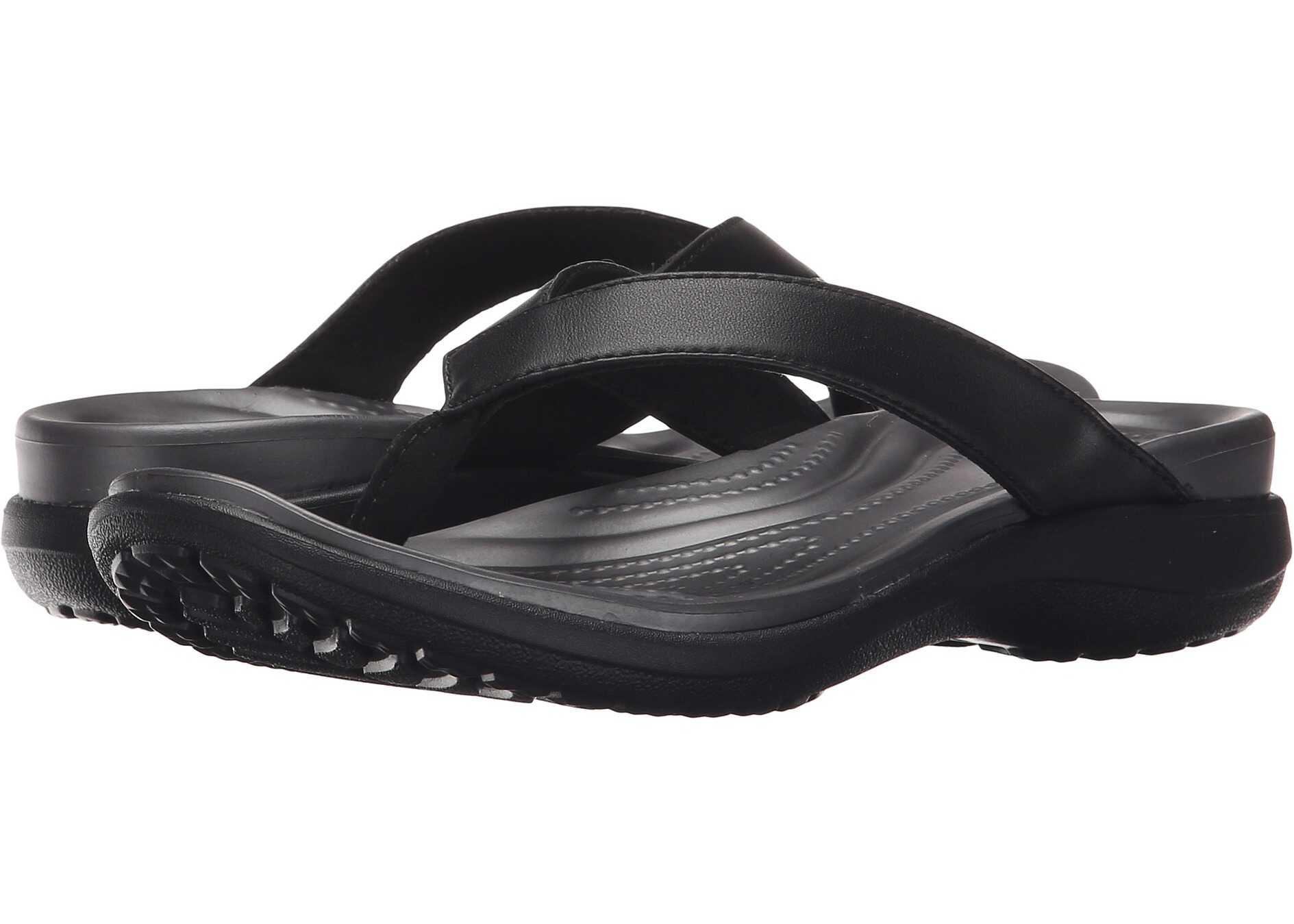 Sandala Crocs Capri V Flip Black/Graphite