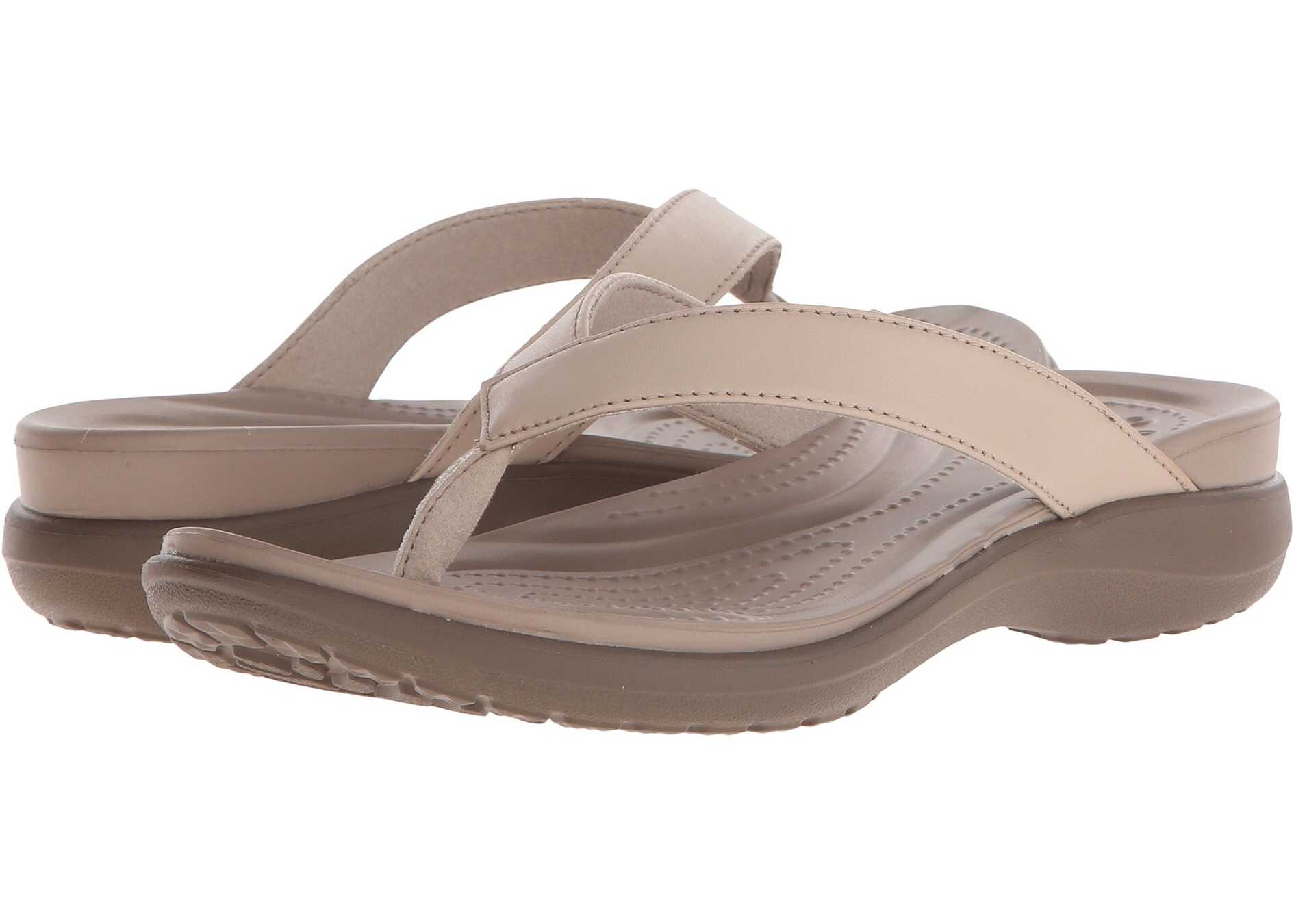 Sandala Crocs Capri V Flip Chai/Walnut