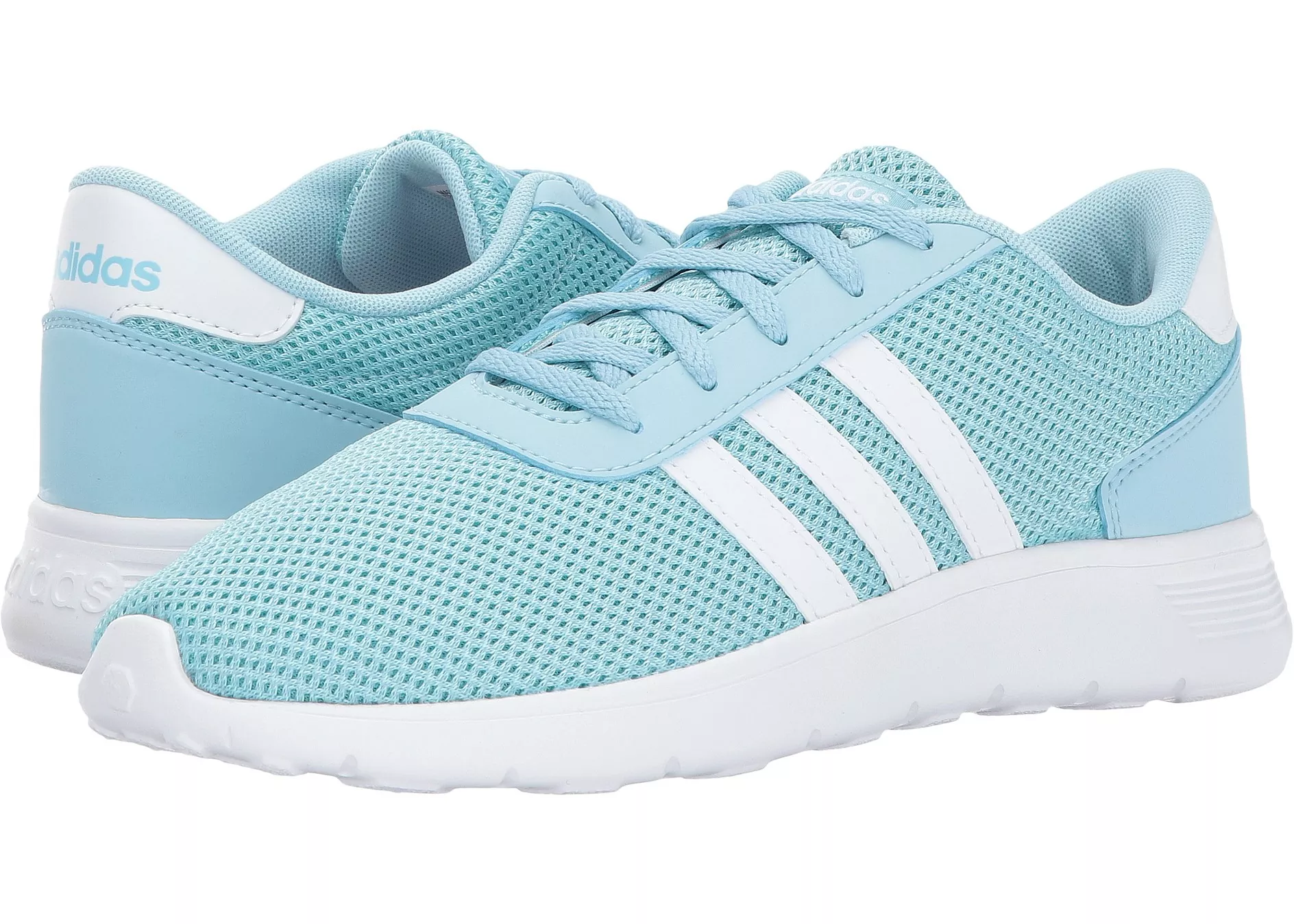 Tenis adidas Kids Lite Racer (Little Kid/Big Kid) Icy Blue/Footwear White/Energy Aqua