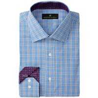 Camasi Elegante Long Sleeve Regular Fit Glenn Plaid Dress Shirt* Barbati