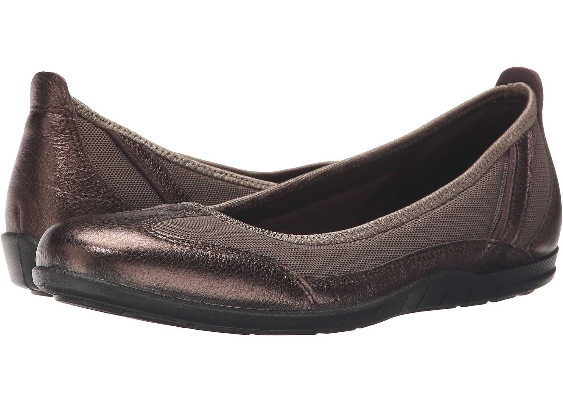 Balerin ECCO Bluma Summer Ballerina Licorice Metallic/Tarmac