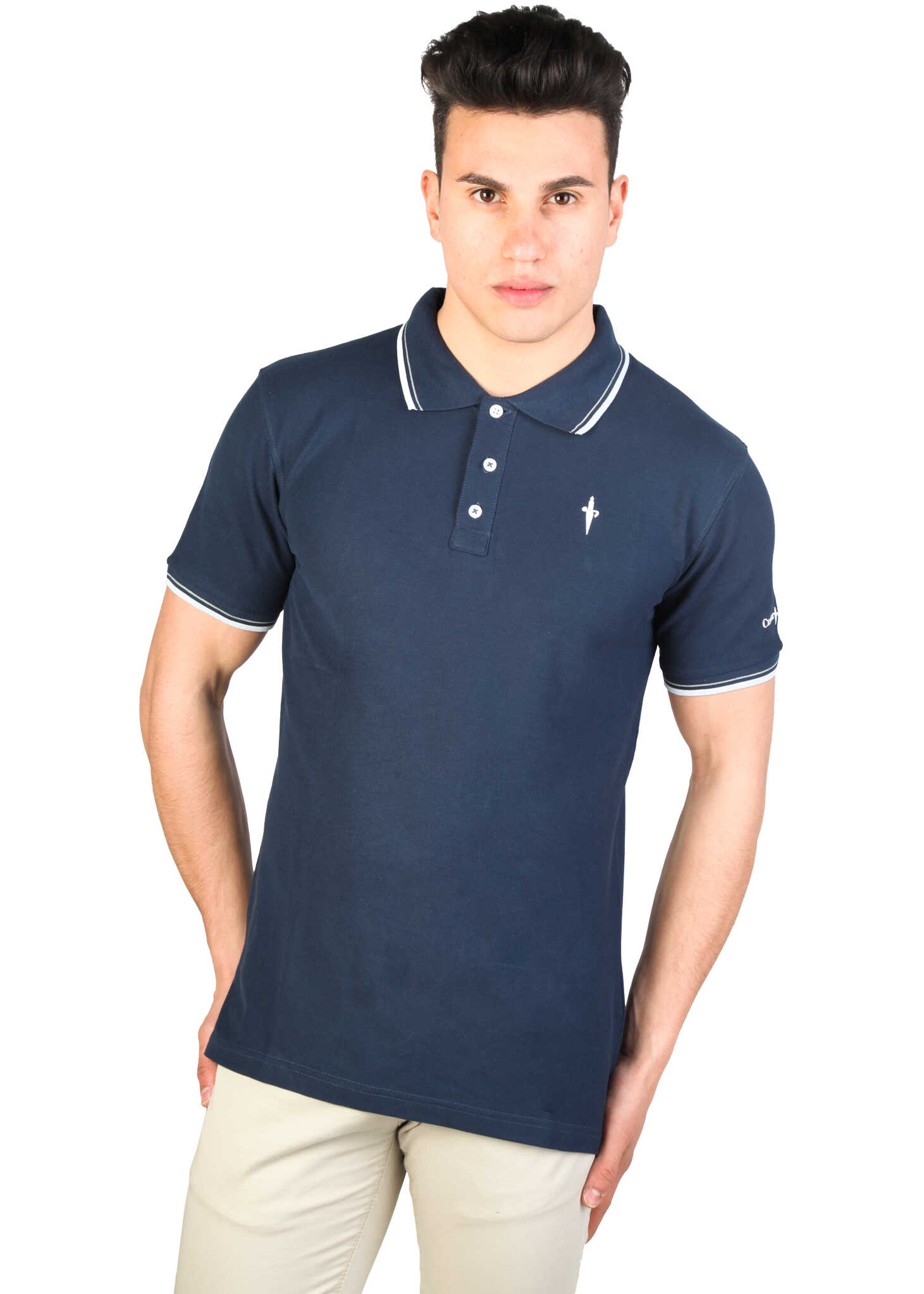 Tricou Cesare Paciotti Plo_M1 Blue