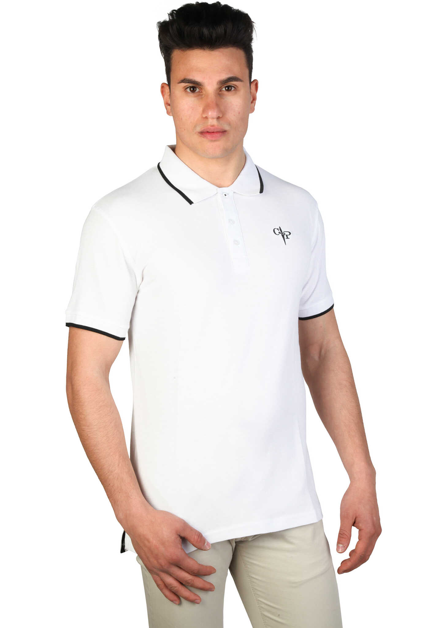 Tricou Cesare Paciotti Plo_M2 White