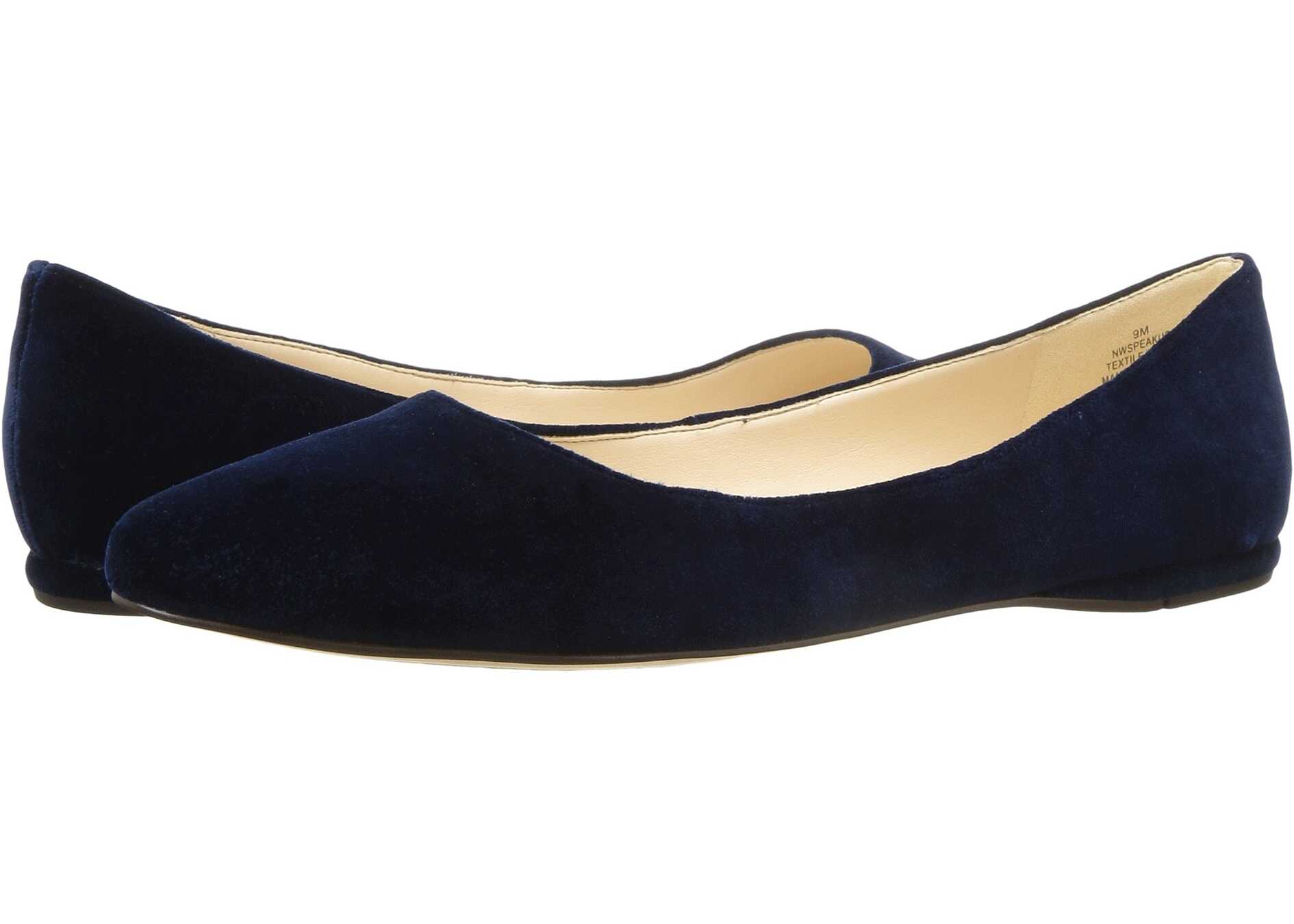 Balerin Nine West SpeakUp Flat Navy Fabric 1