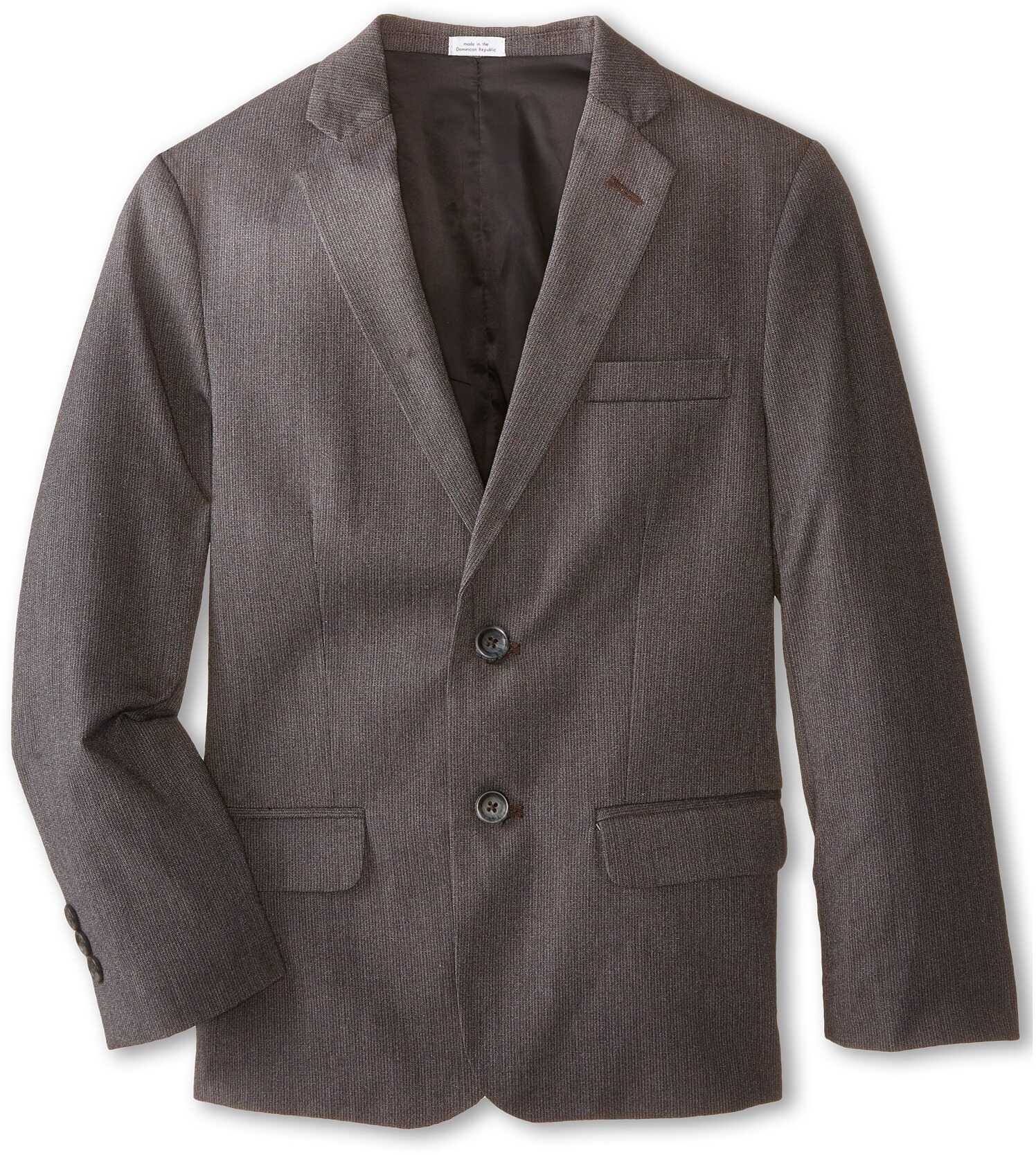 Sacou Calvin Klein Kids Luster Cord Jacket (Big Kids)* Dark Grey