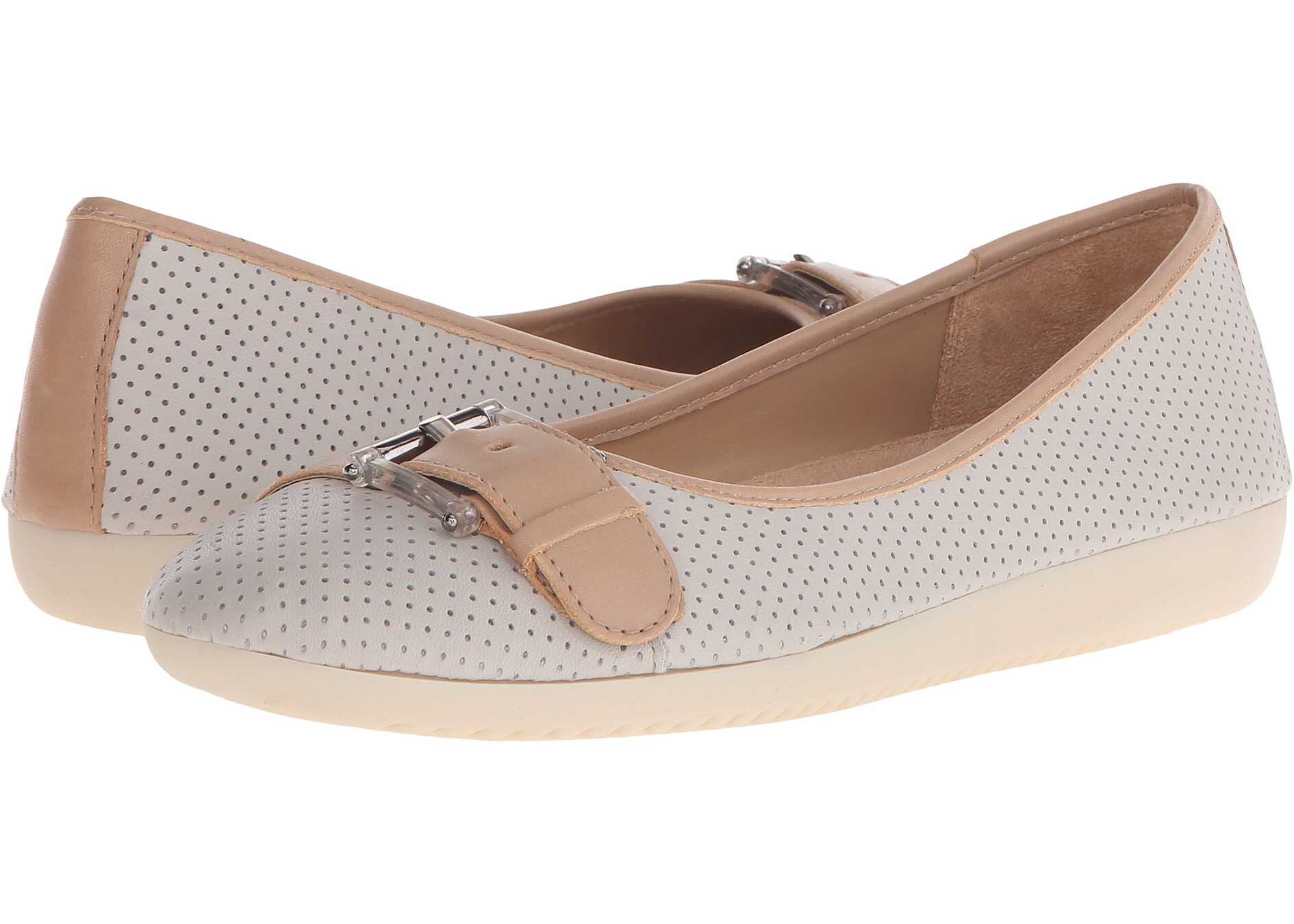 Balerin Naturalizer Kiara Pearl Grey Nubuck/Ginger Snap Leather