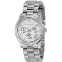 Ceasuri Fashion Silver Midsized Chrono Ladies Watch MK5076 Femei