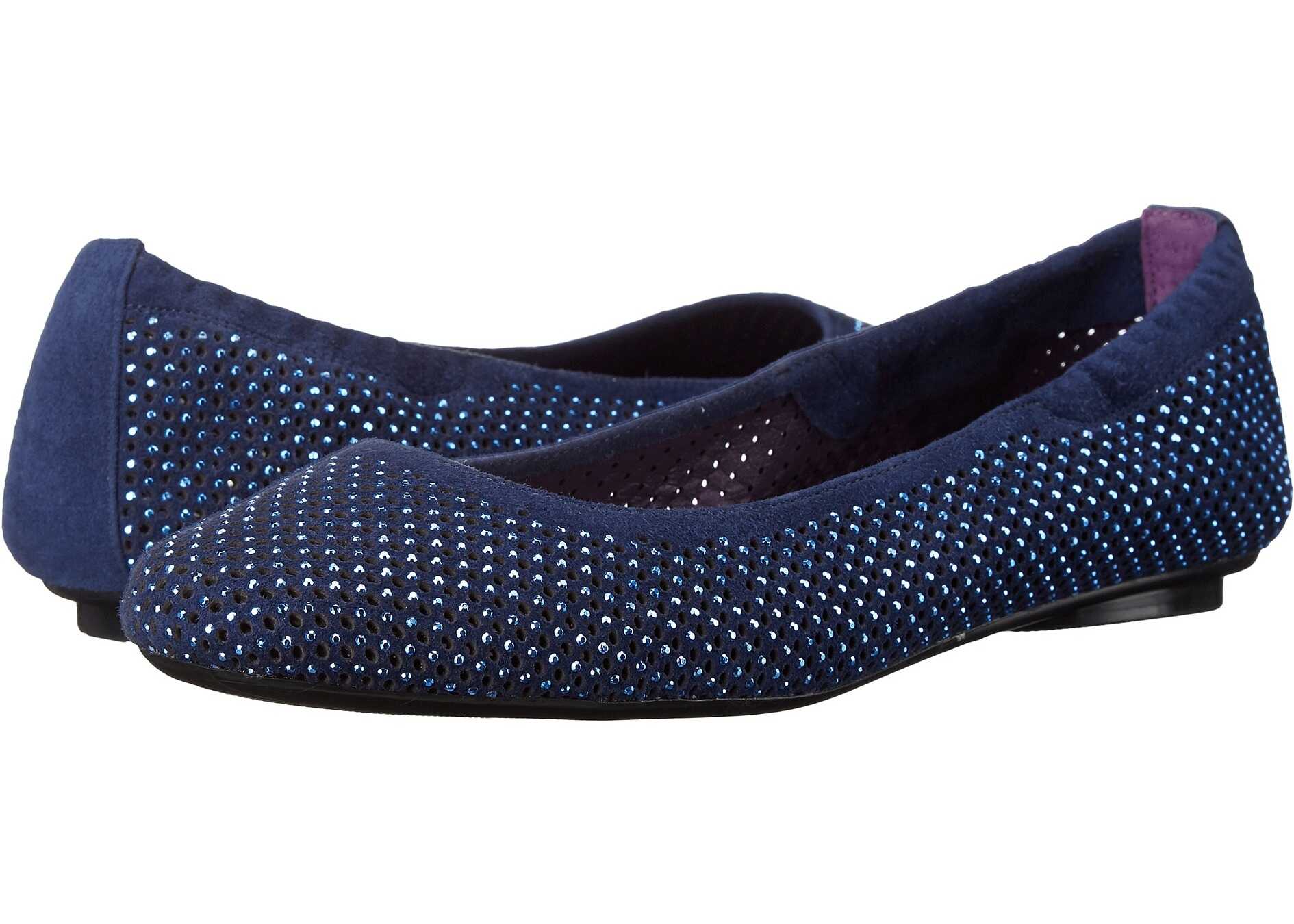 Balerin Vaneli Baldy Jordan Blue Perf Suede/Match Stones