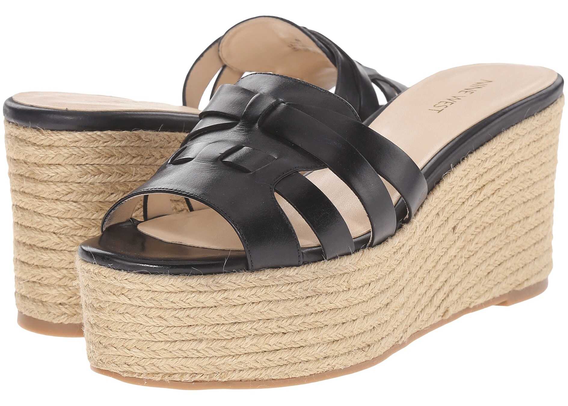 Espadrila Nine West Eleena Black Leather