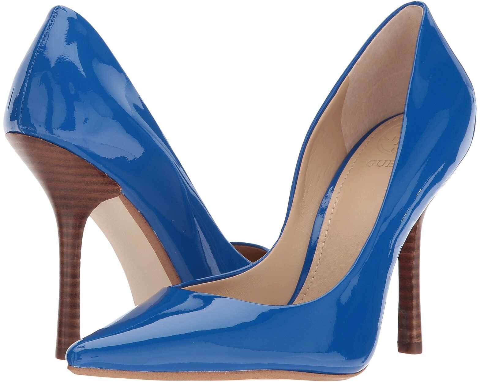 Pantof GUESS Carrie Bright Sapphire New Patent Kid