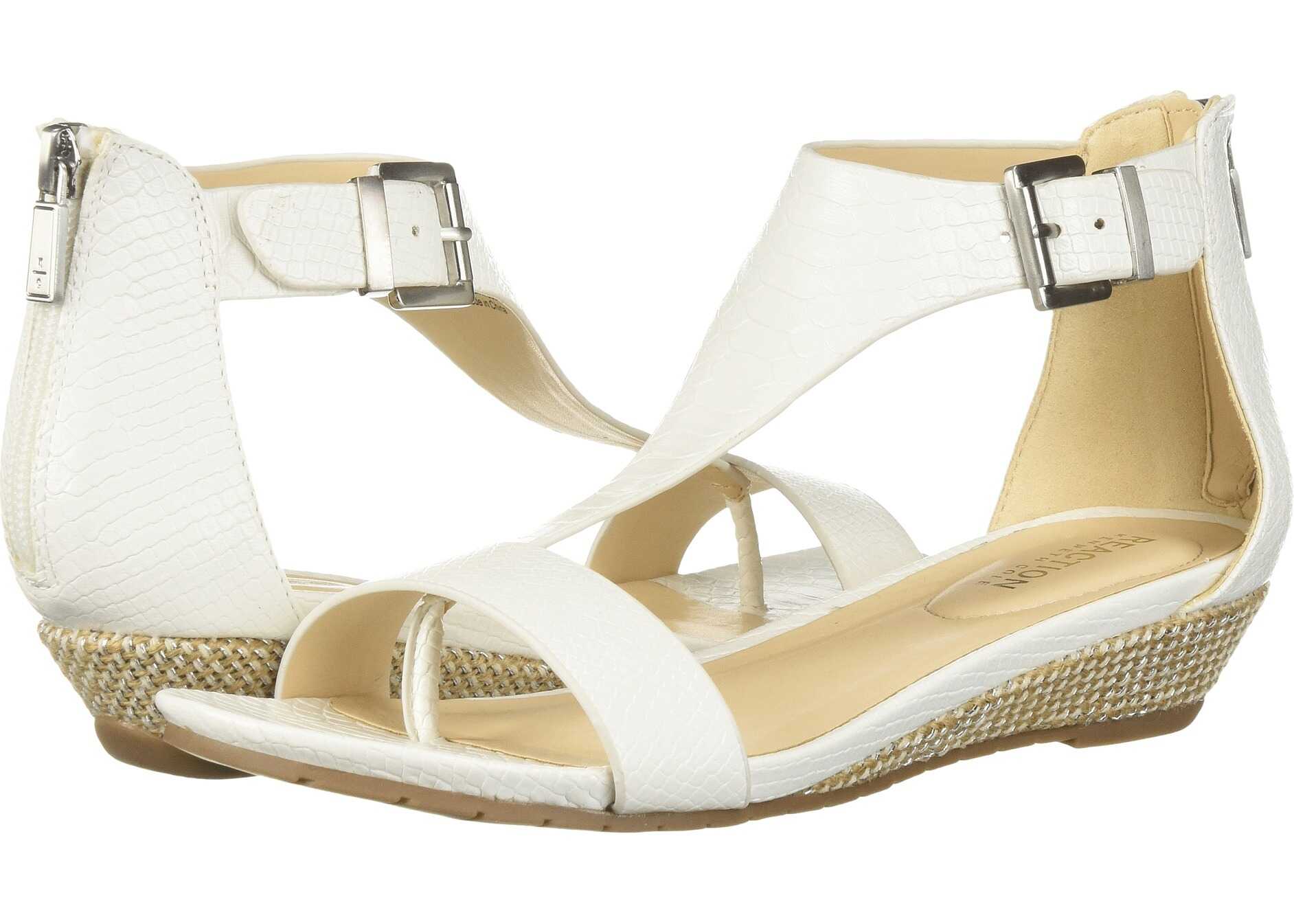 Kenneth Cole Reaction Great Gal White Embossed PU
