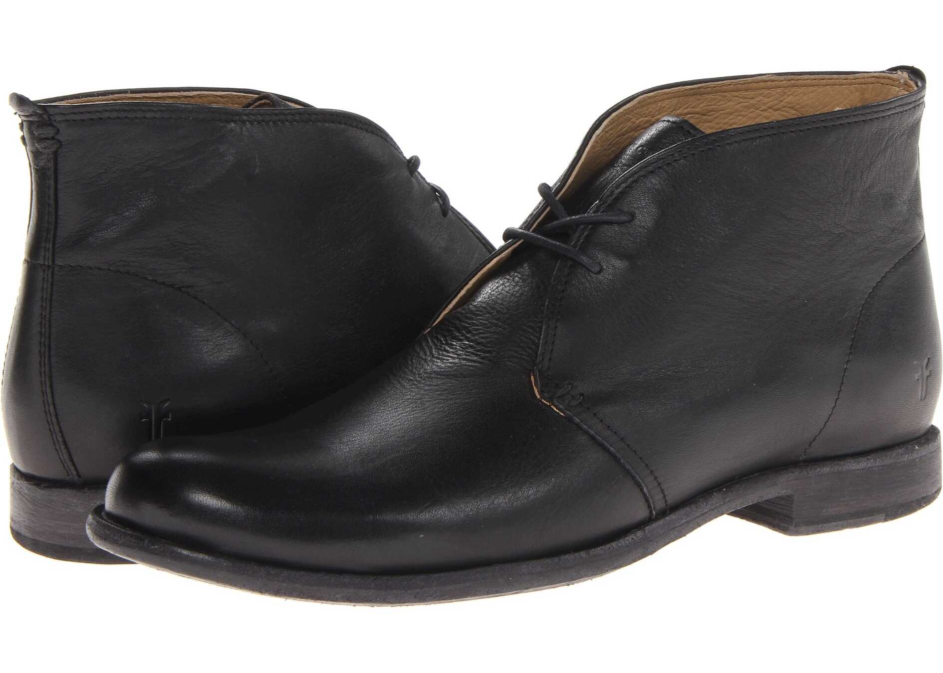Gheata Frye Phillip Chukka Black Soft Vintage Leather