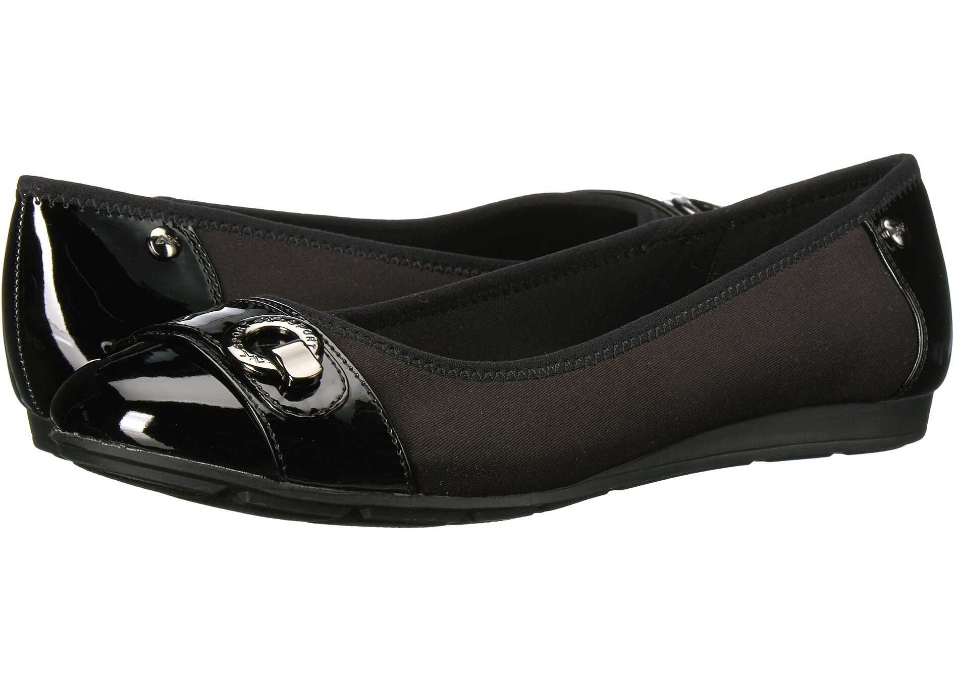 Balerin Anne Klein Azi Black Combo Fabric