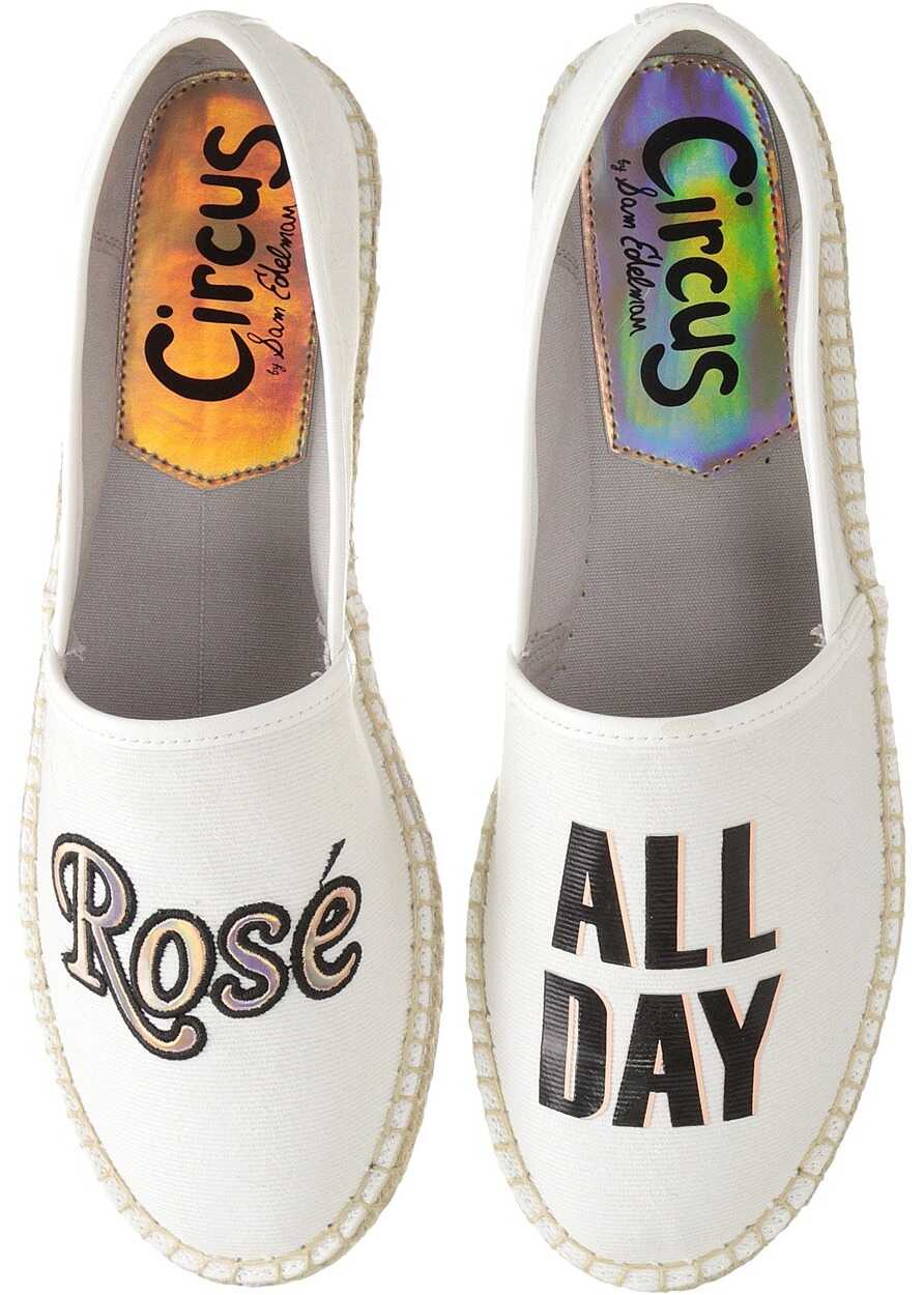 Espadrila Circus by Sam Edelman Leni 8 Bright White/Rose All Day