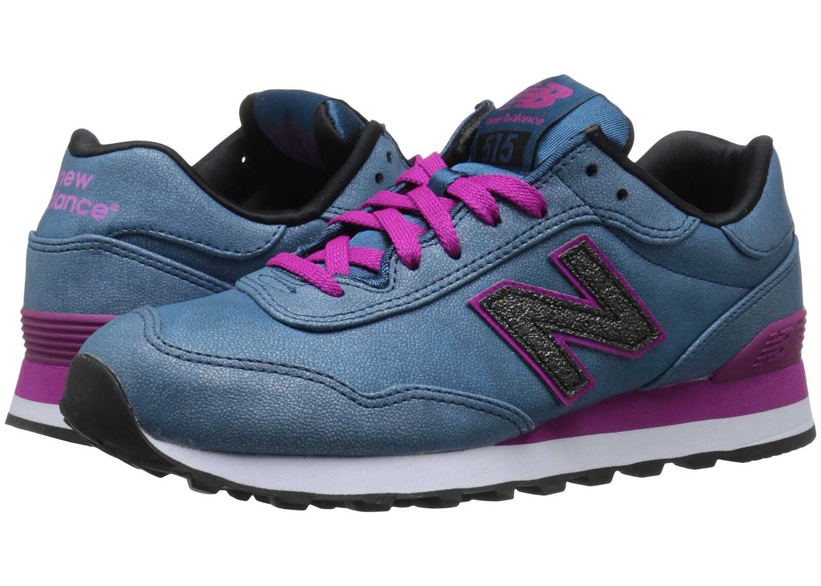 Tenis New Balance Classics WL515 Blue/Pink Synthetic