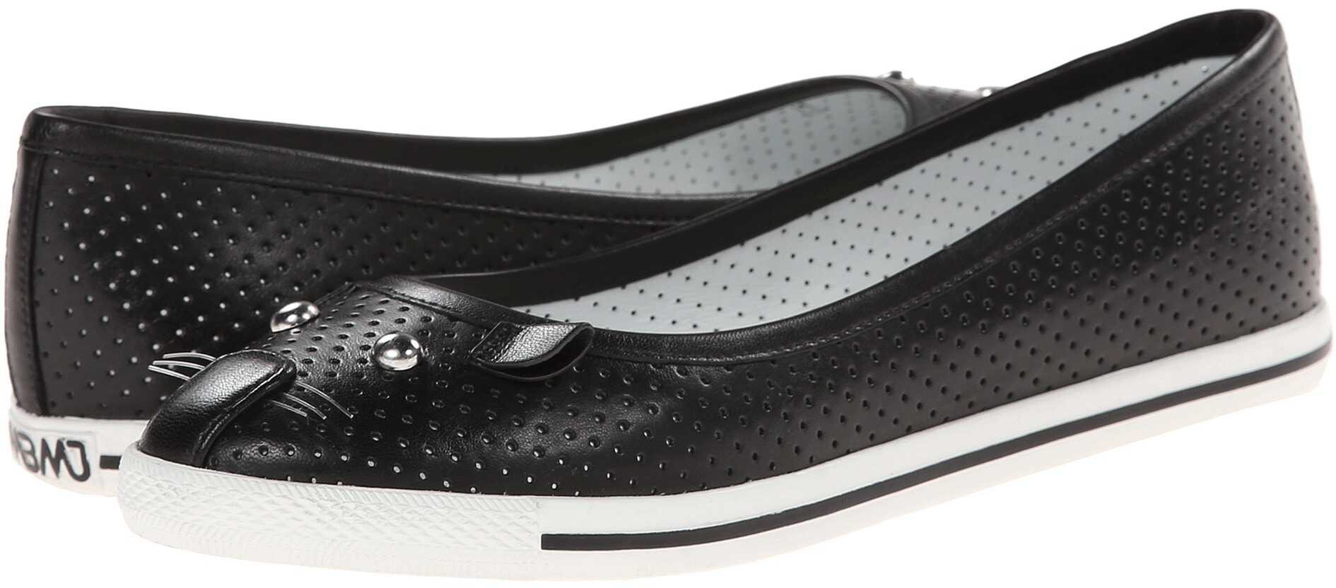 Balerin Marc by Marc Jacobs Perforated Kitten Flats* Black