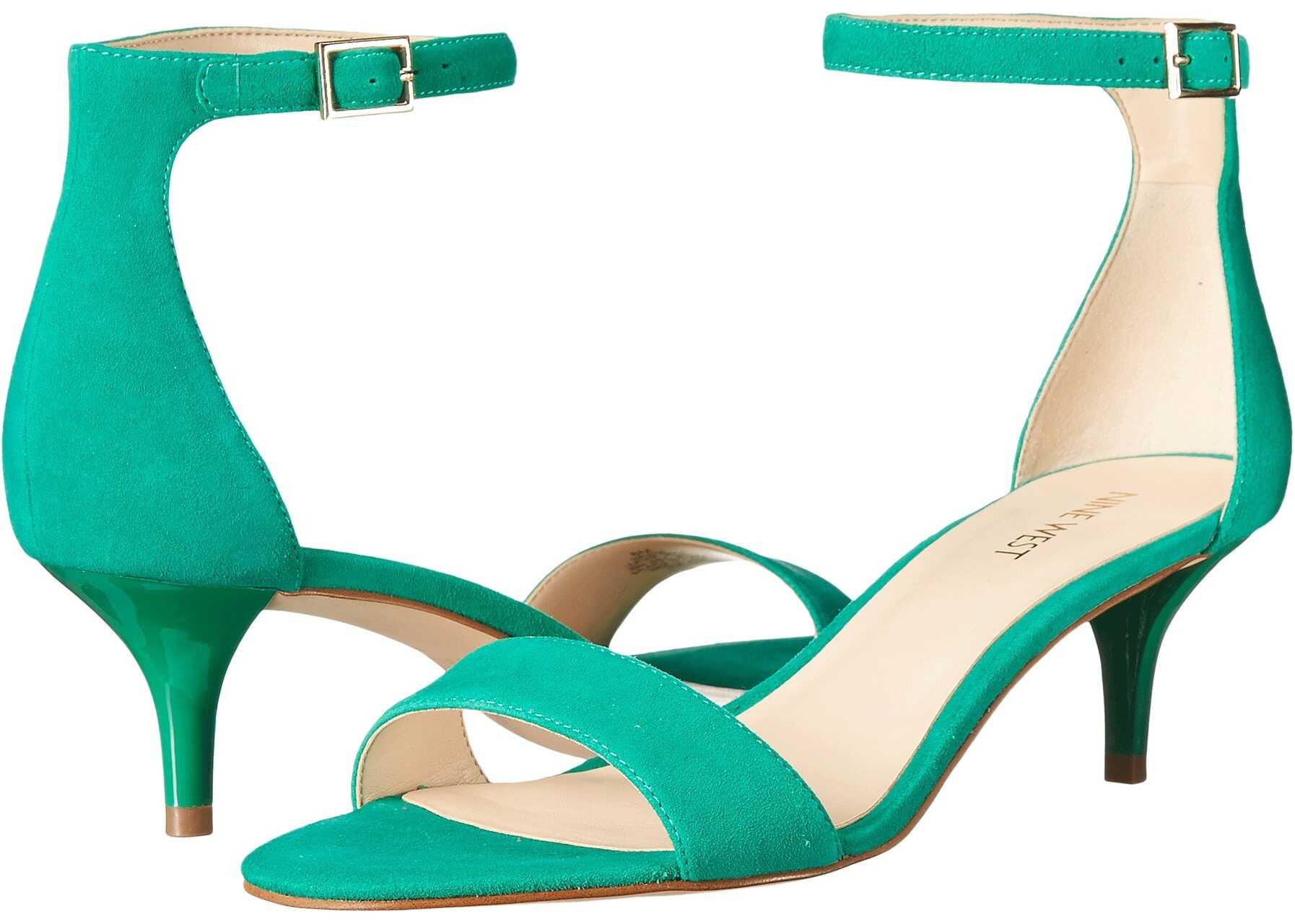 Sandala Nine West Leisa Heel Sandal Green Suede